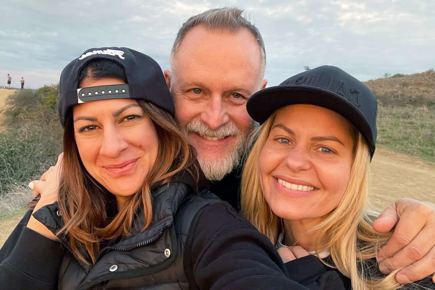 Dave Coulier with his wife Melissa (L) and former Full House co-star Candace Cameron Bure.