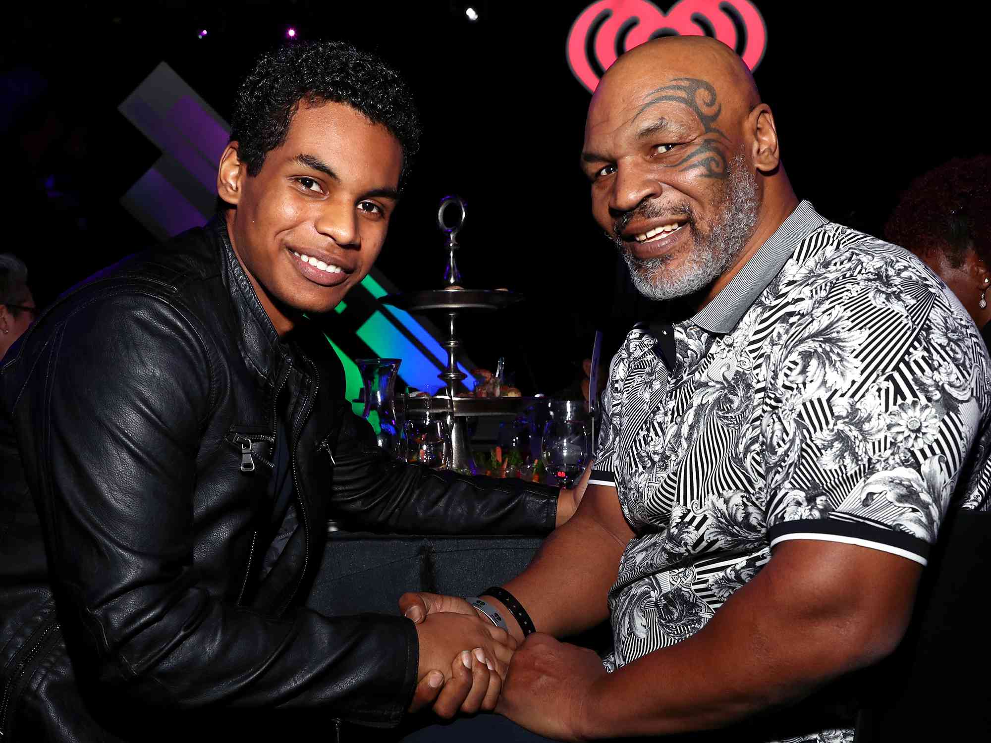 Miguel Leon Tyson and Mike Tyson at the 2019 iHeartRadio Podcast Awards Presented by Capital One at the iHeartRadio Theater LA on January 18, 2019 in Burbank, California