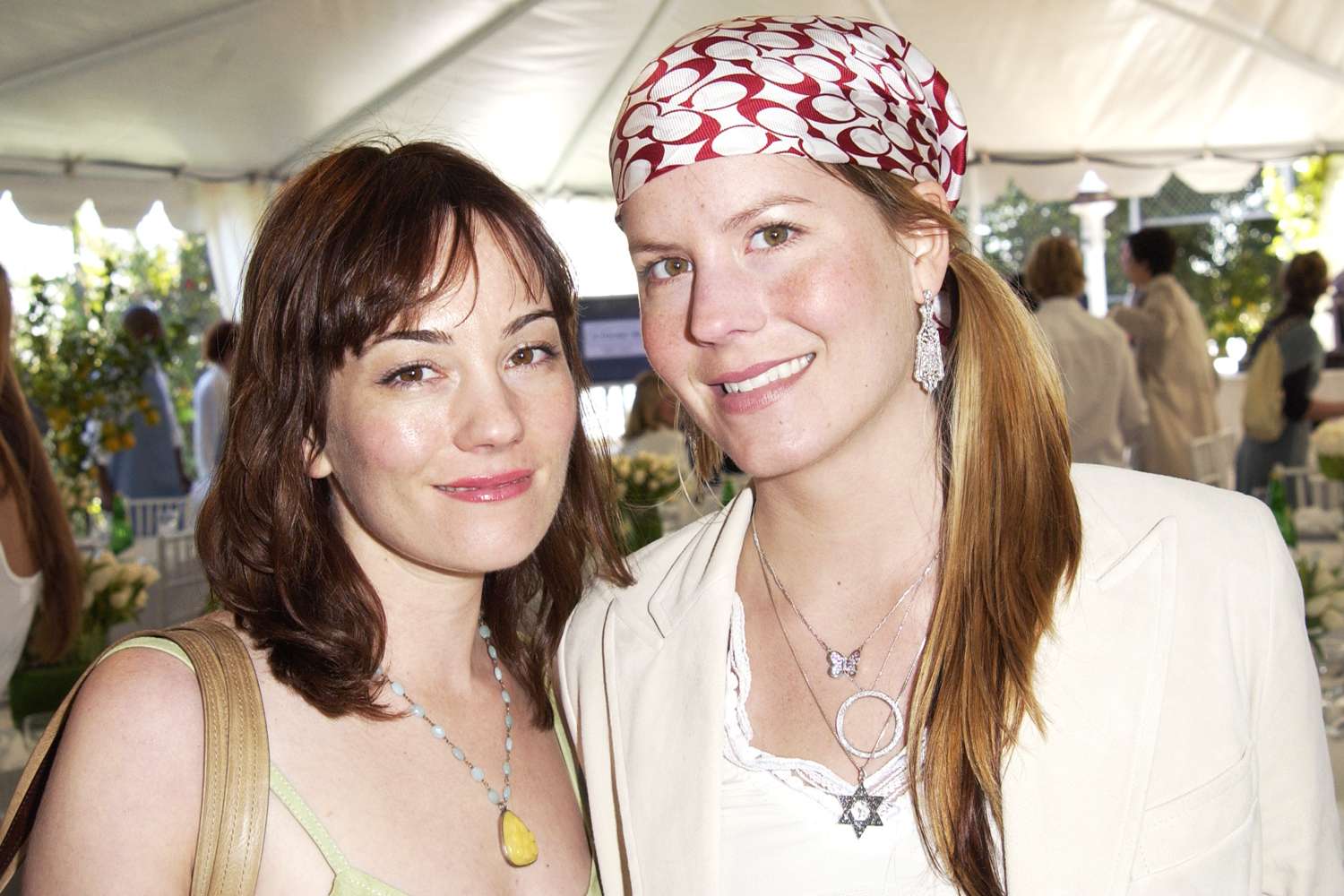 Natasha Wagner and Courtney Wagner during Coach Luncheon to Benefit Peace Games at Quincy Jones' House in Bel Air, California.