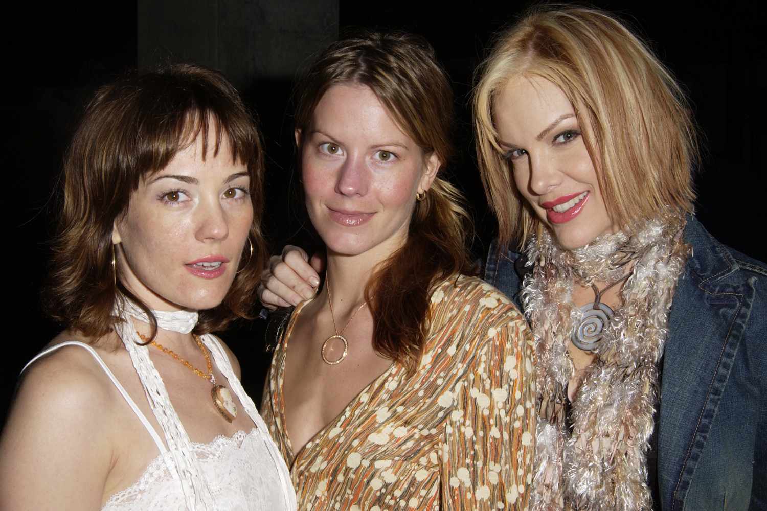 Natasha Gregson Wagner, Courtney Wagner & Katie Wagner attend 2002 Los Angeles Fashion Week.