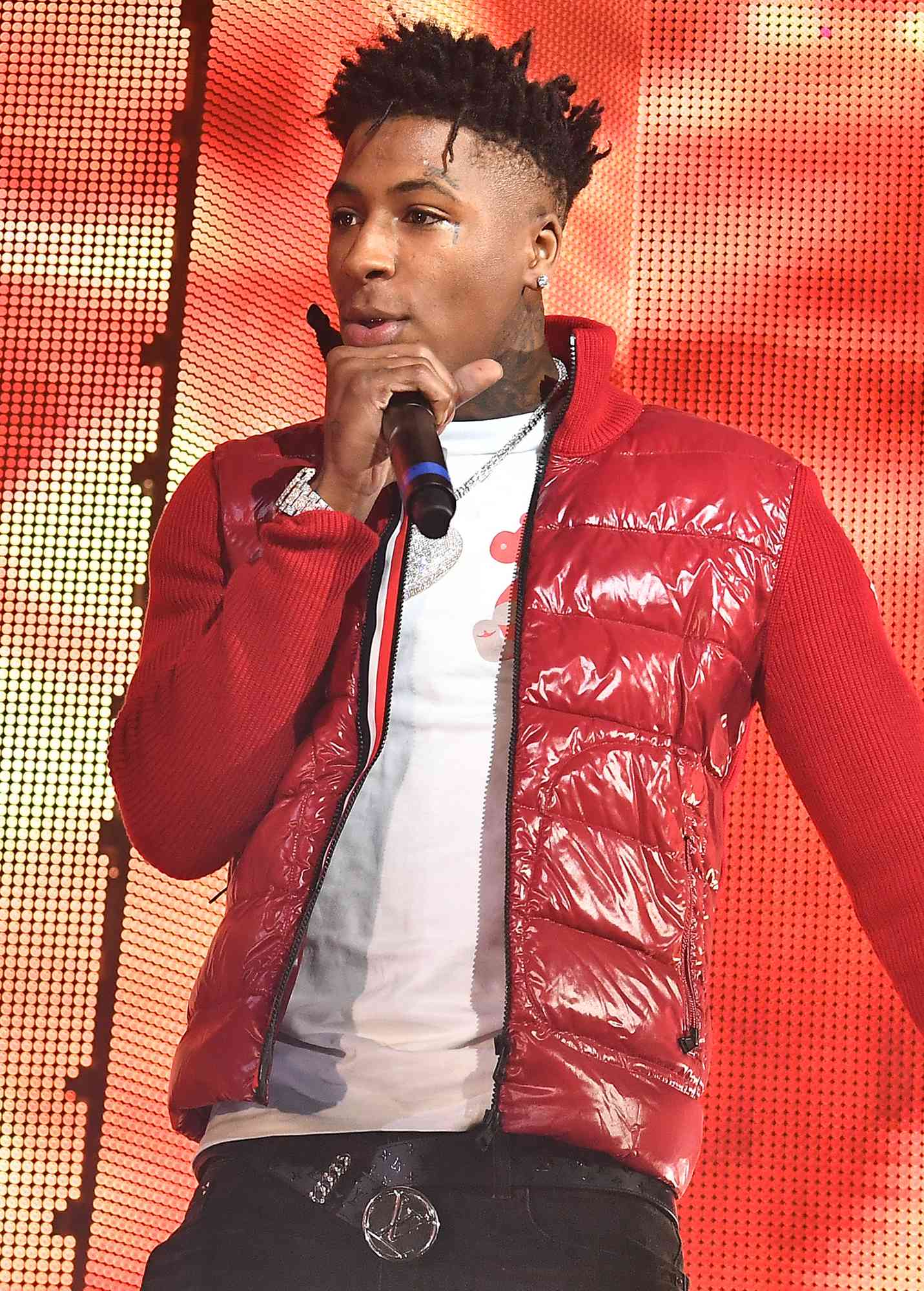 NBA YoungBoy performs onstage during Lil Baby & Friends concert to promote the new release of Lil Baby's new album "Street Gossip" on November 29, 2018 in Atlanta, Georgia. 