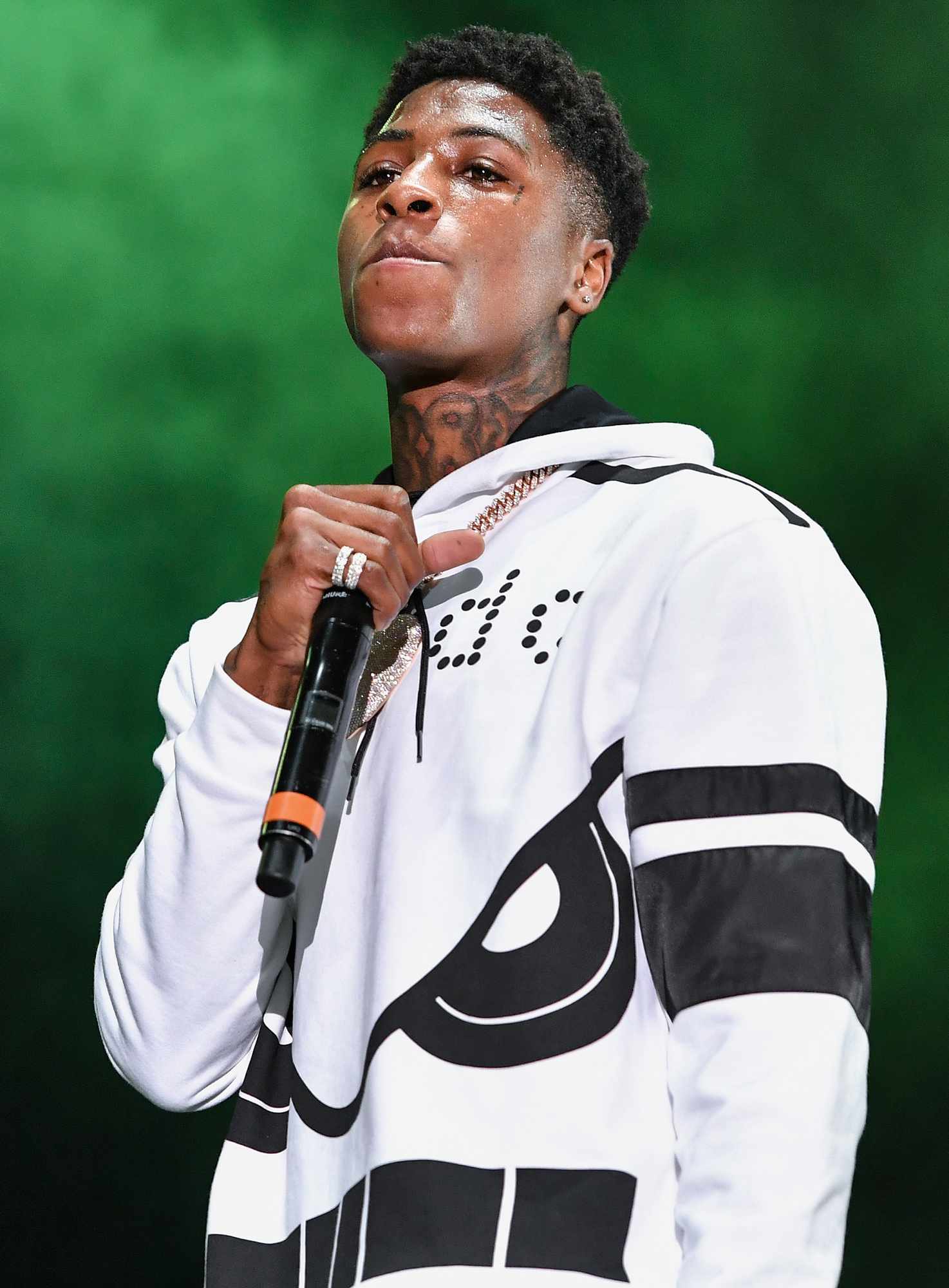 NBA YoungBoy performs during Lil WeezyAna at Champions Square on August 25, 2018 in New Orleans, Louisiana. 