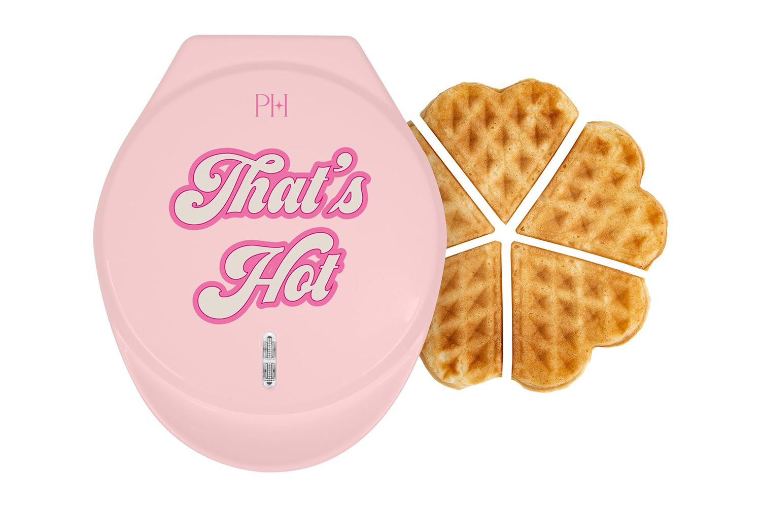 Paris Hilton Heart Waffle Maker, Makes 5 Mini 