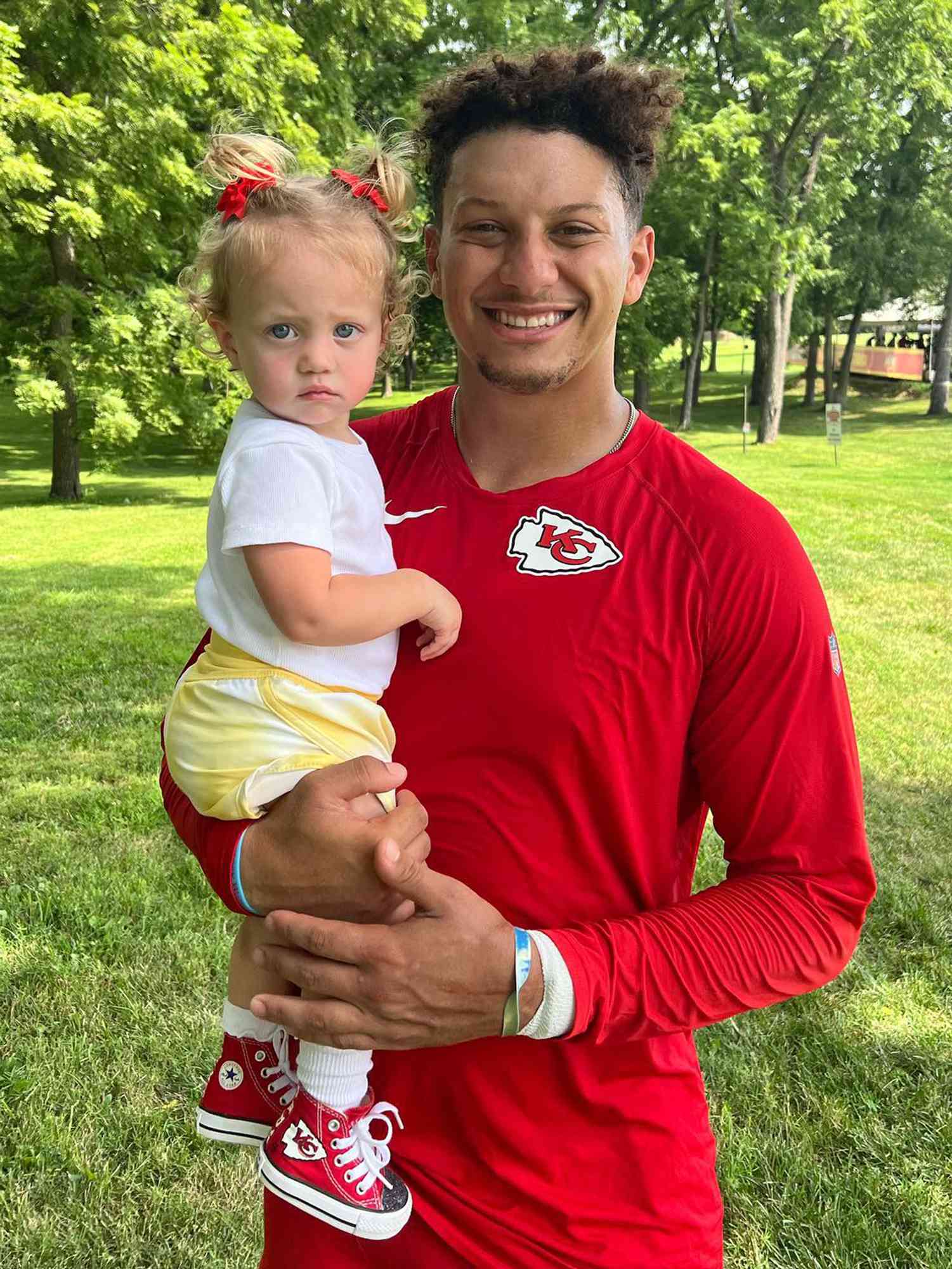 Patrick and Sterling Skye Mahomes