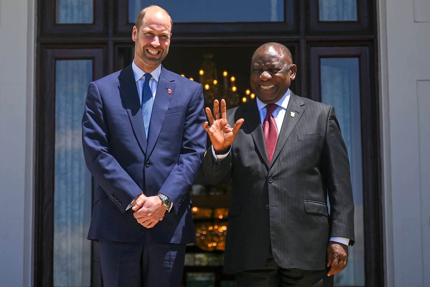 Prince William, Prince of Wales meets the President of South Africa, Cyril Ramaphosa, at his Official Residence on November 5, 2024 in Cape Town, South Africa