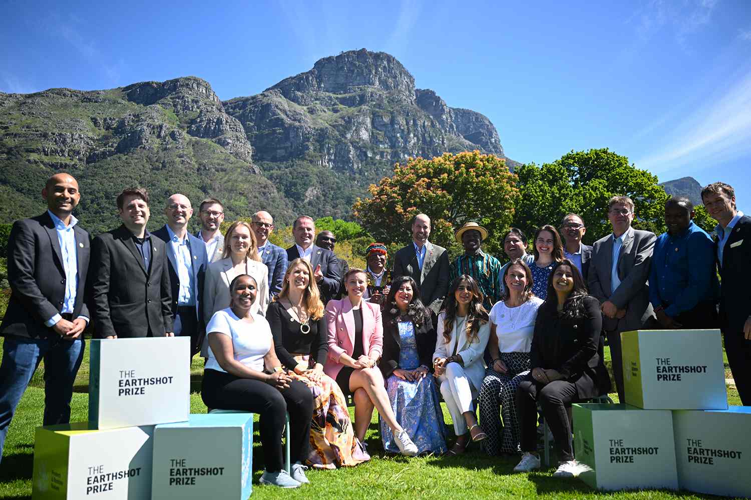 Prince William, Prince of Wales meets with the 2024 Earthshot Prize finalists at Kirstenbosch National Botanical Garden on November 6, 2024 in Cape Town, South Africa