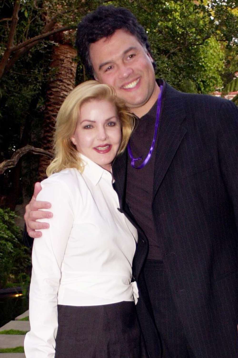  Priscilla Presley with husband Marco Garibaldi attend the Jubilation 2000 concert on June 1, 2000 at the home of producer Alan Ladd Jr. in Beverly Hills, CA. 