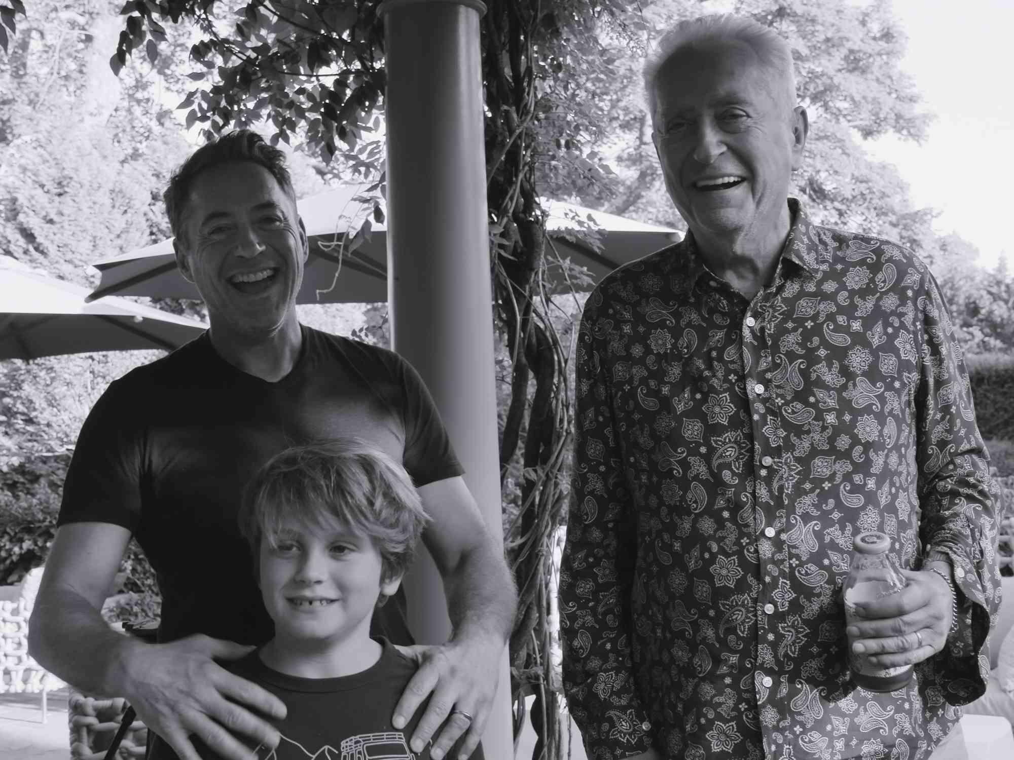 Robert Downey Jr., Exton Elias Downey and Robert Downey Sr. in Sr