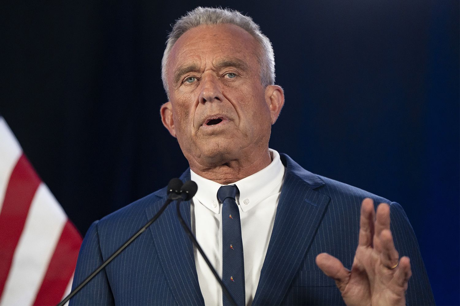 Former Presidential candidate Robert F. Kennedy Jr. delivers remarks at the Renaissance Phoenix Downtown Hotel on August 23, 2024 in Phoenix, Arizona.