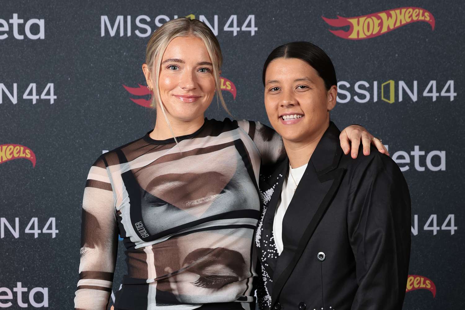 Kristie Mewis and Sam Kerr attend the Reimagining The Future Gala Dinner for Lewis Hamilton's Charitable Foundation, Mission 44 at The Design Museum on November 06, 2024 in London, England