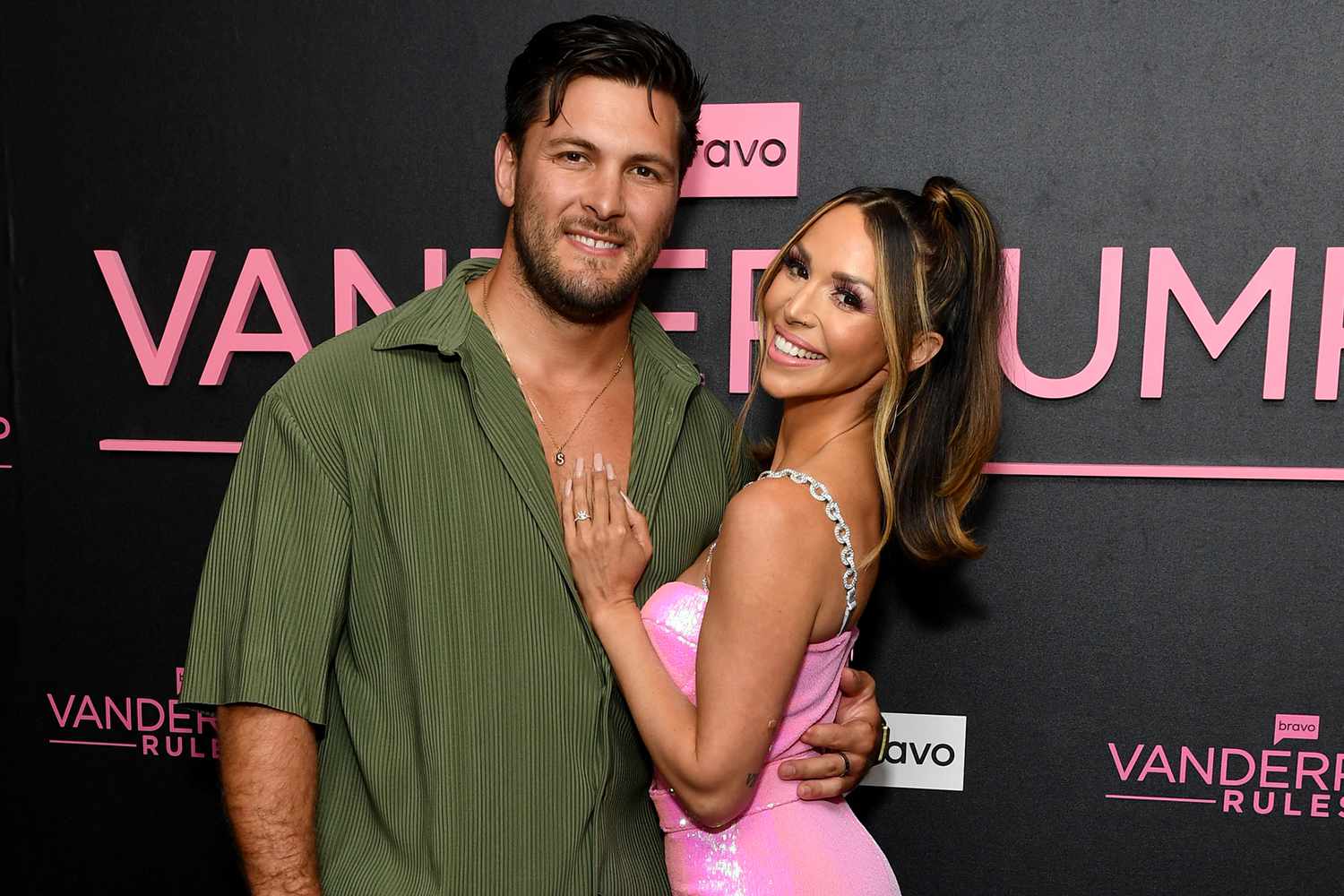 Vanderpump Rules -- "Season 10 Reunion Watch Party" -- Pictured: (l-r) Brock Davies, Scheana Shay