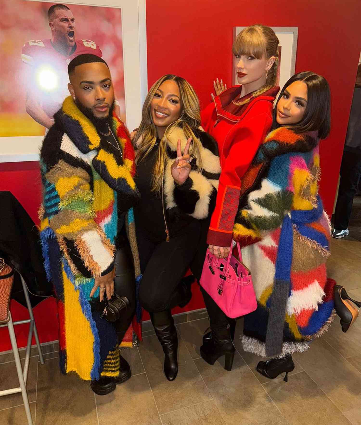 Taylor Swift Hangs Out with Fellow Chiefs WAGs Chariah Gordon and Sheawna Weathersby at Raiders Game