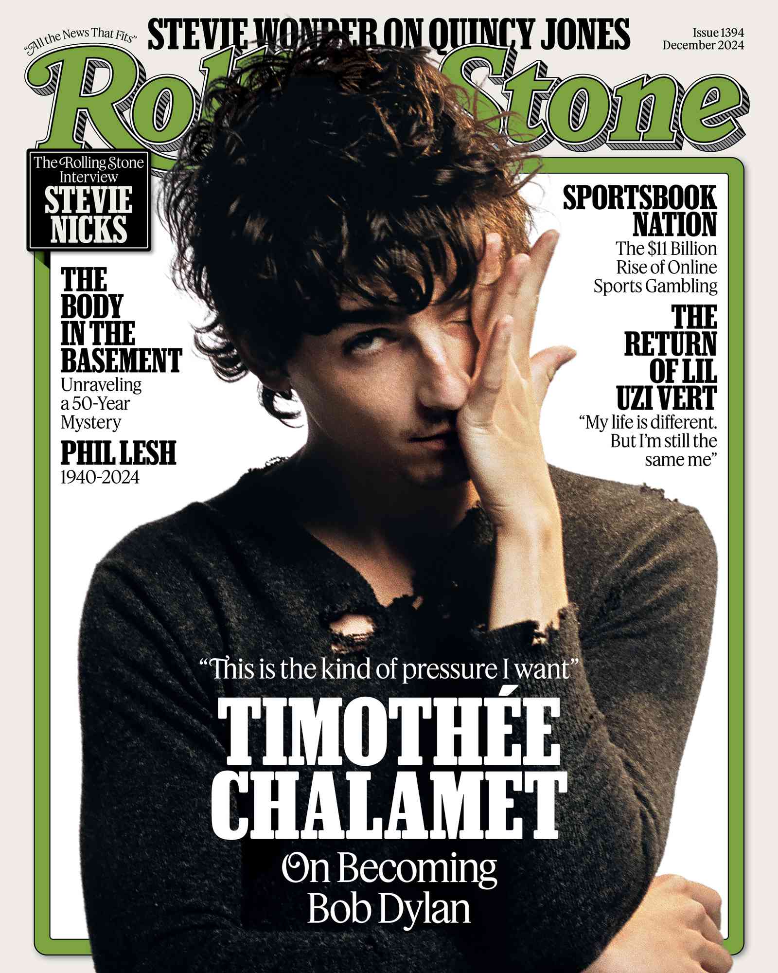 Timothee Chalamet, Rolling Stone Magazine