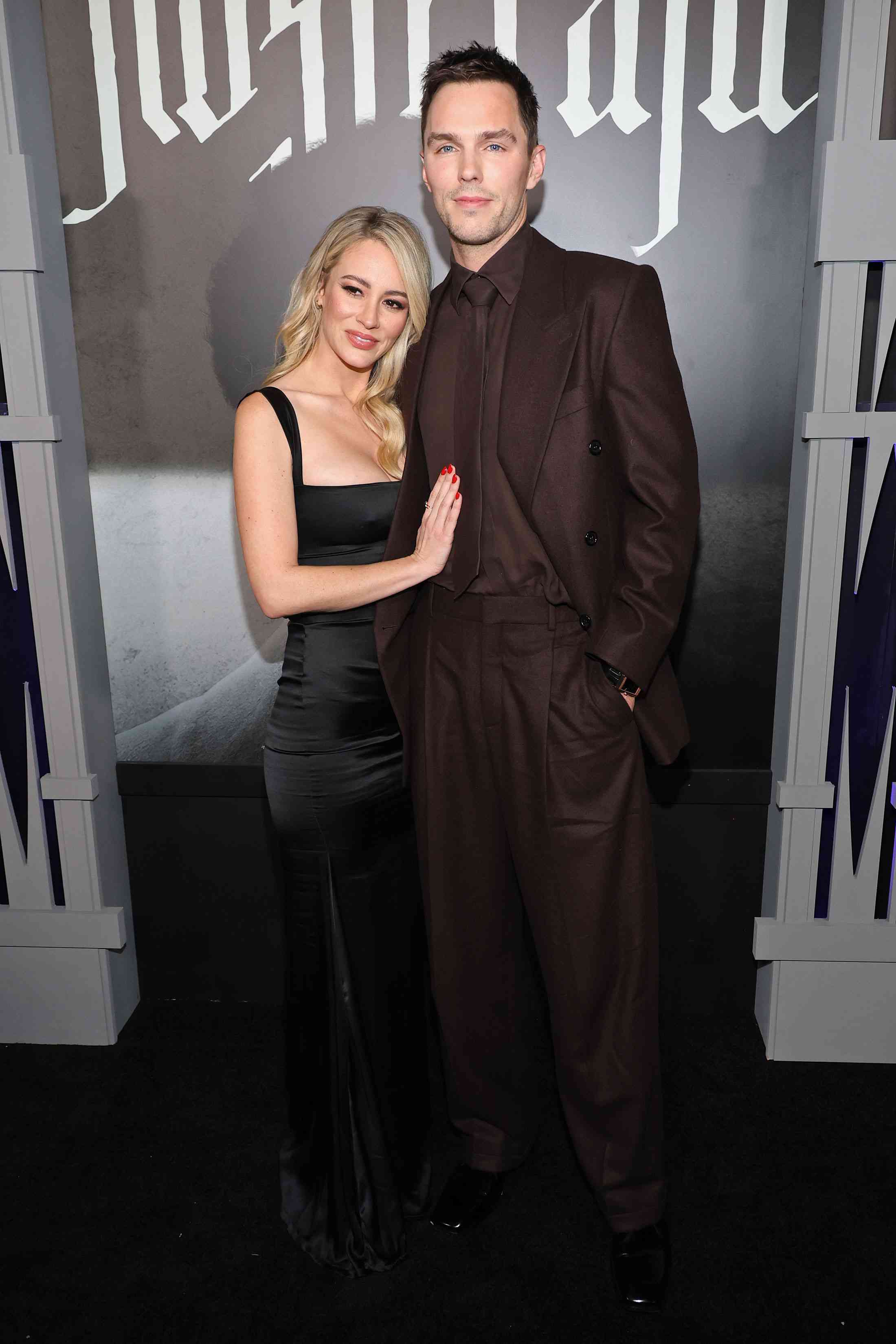 Bryana Holly and Nicholas Hoult attends the Los Angeles premiere of Focus Features' "Nosferatu" at TCL Chinese Theater on December 12, 2024