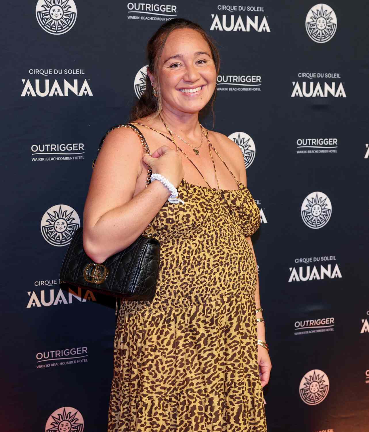 Hawaiian surf legend and Olympic gold medalist Carissa Moore shines on the red carpet, celebrating the union of artistry and culture at the World Premiere of Cirque du Soleil 'Auana at the OUTRIGGER Waikiki Beachcomber Hotel.