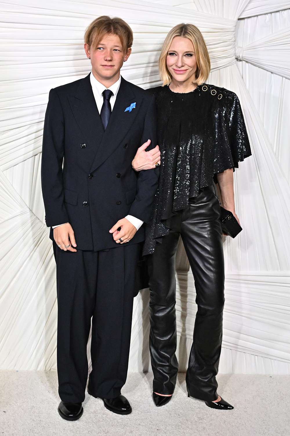 Mandatory Credit: Photo by Andrew H. Walker/Shutterstock (14740422ef) Cate Blanchett and son 2024 The Albies Hosted by the Clooney Foundation for Justice, New York, USA - 26 Sep 2024 