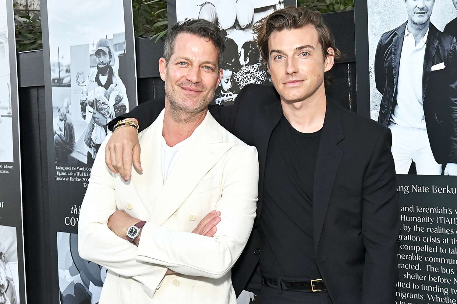 Nate Berkus and Jeremiah Brent attend the TIAH 4th Annual Fundraiser at Private Residence on August 27, 2022 in Los Angeles, California.