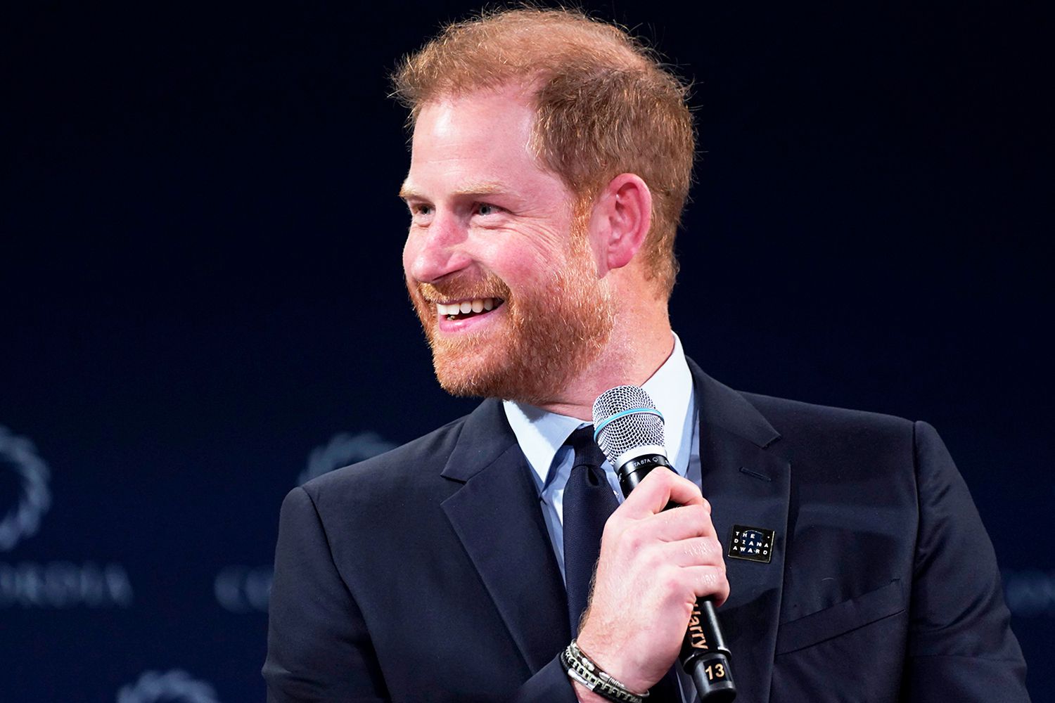 Prince Harry, Duke of Sussex speaks onstage during the 2024 Concordia Annual Summit at Sheraton New York Times Square on September 23, 2024 in New York City.