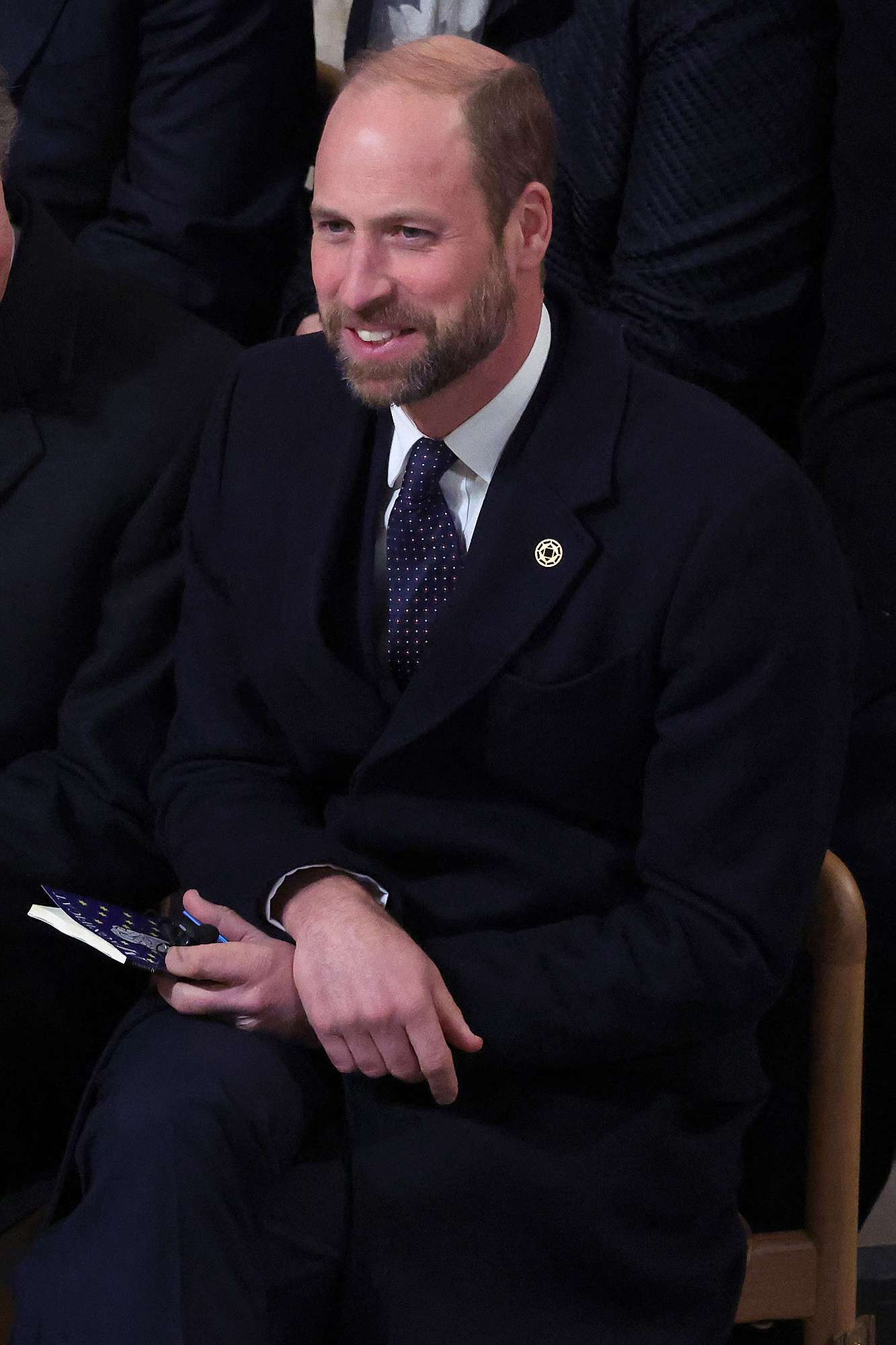 PARIS, FRANCE - DECEMBER 07: Prince William, Prince of Wales attends the ceremony to mark the reopening of Notre-Dame of Paris Cathedral on December 07, 2024 in Paris, France. After five years of restoration, Notre-Dame Cathedral in Paris reopens its doors to the world in the presence of Emmanuel Macron and around fifty heads of state, including Donald Trump, invited for the occasion.