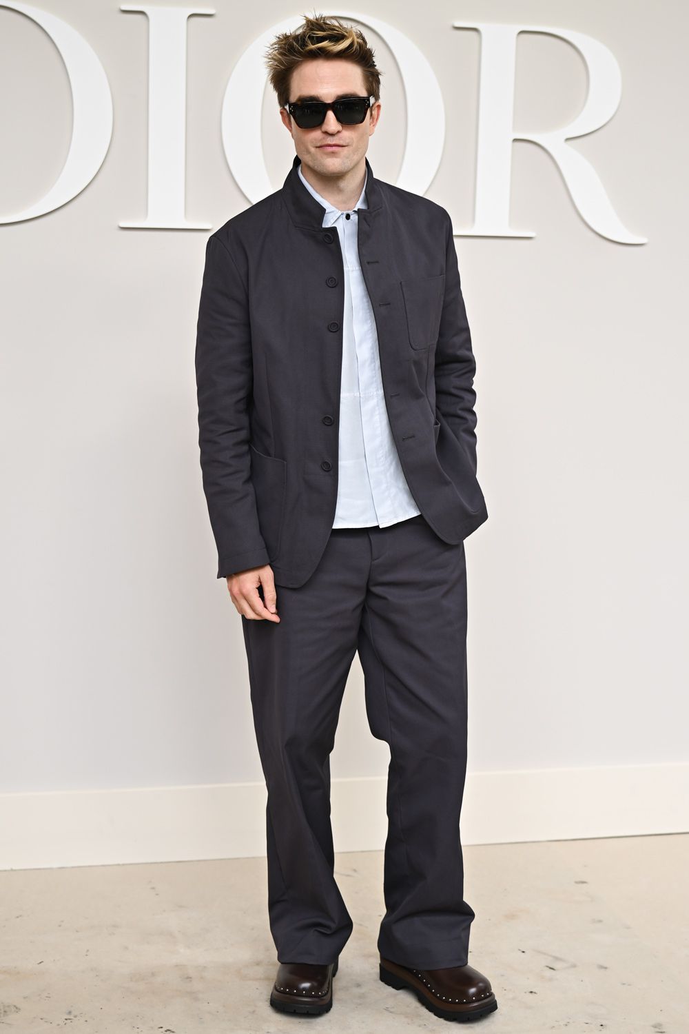 Robert Pattinson attends the Dior Homme Menswear Spring/Summer 2025 show as part of Paris Fashion Week on June 21, 2024