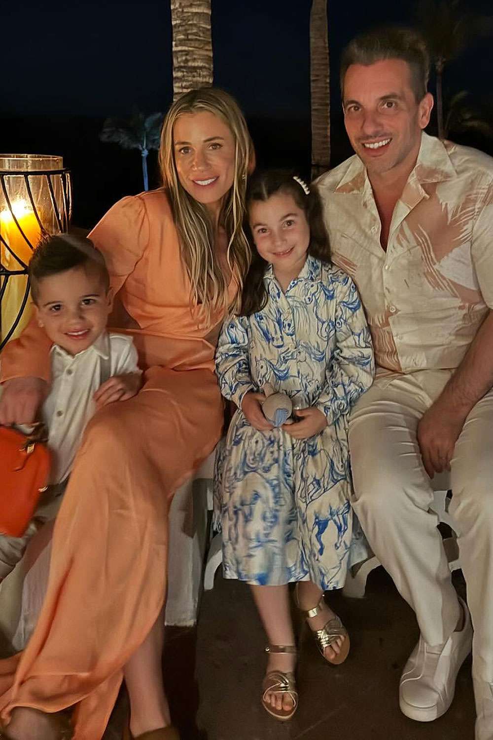 Sebastian Maniscalco and wife Lana Gomez and their children