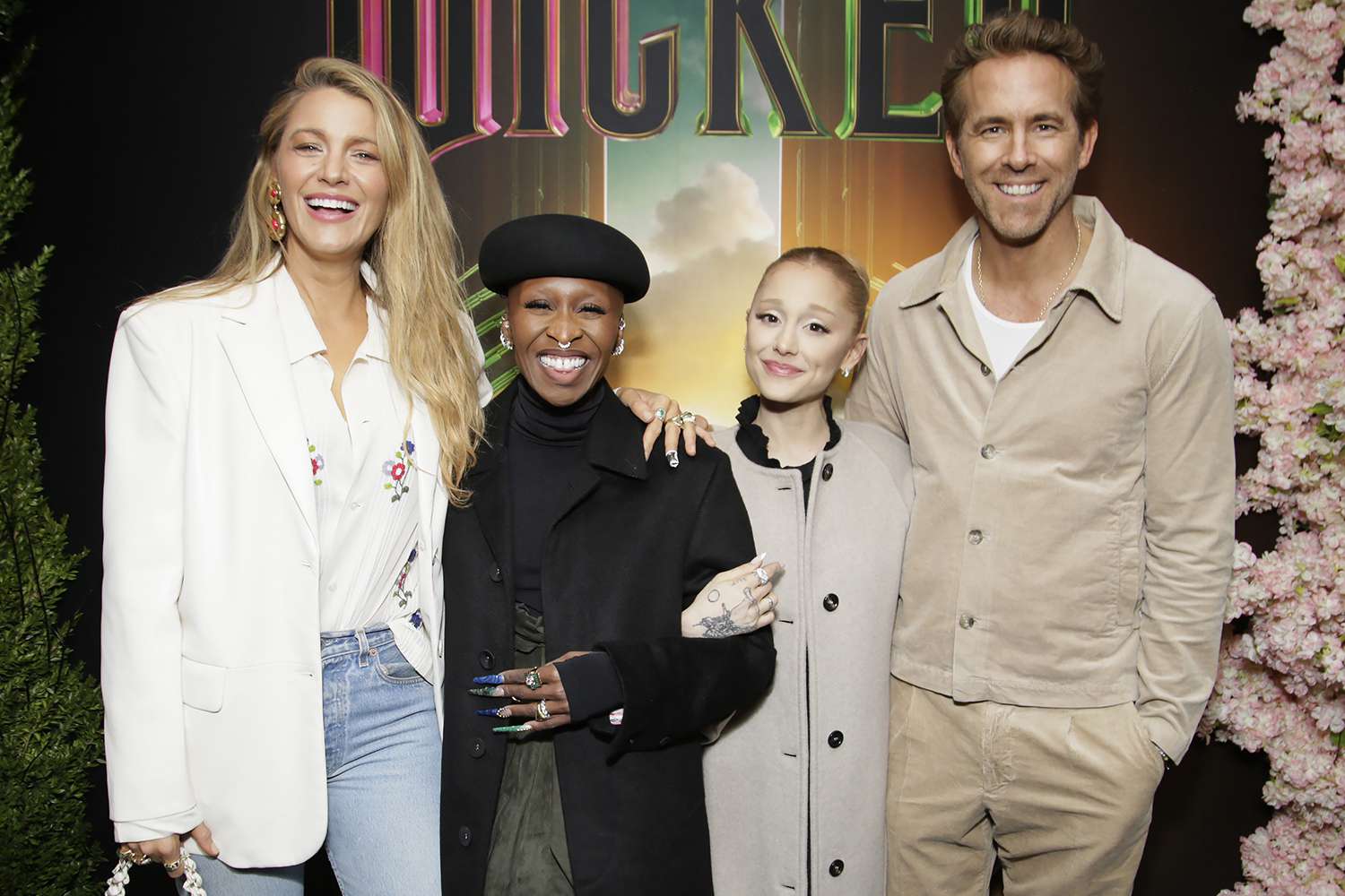 Blake Lively, Cynthia Erivo, Ariana Grande and Ryan Reynolds attend as Universal Pictures presents special New York City WICKED Screening