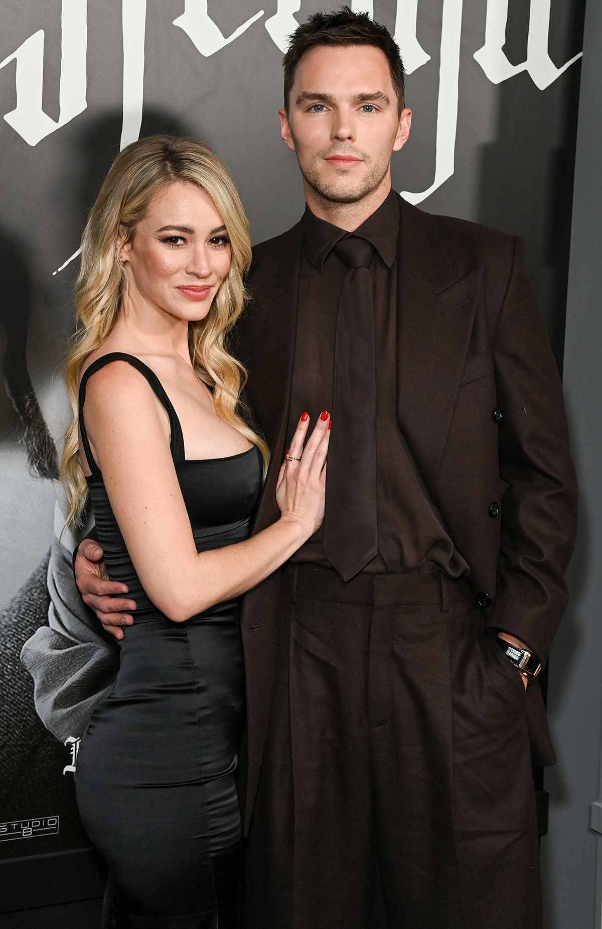 Bryana Holly and Nicholas Hoult attend the Los Angeles premiere of Focus Features' "Nosferatu"