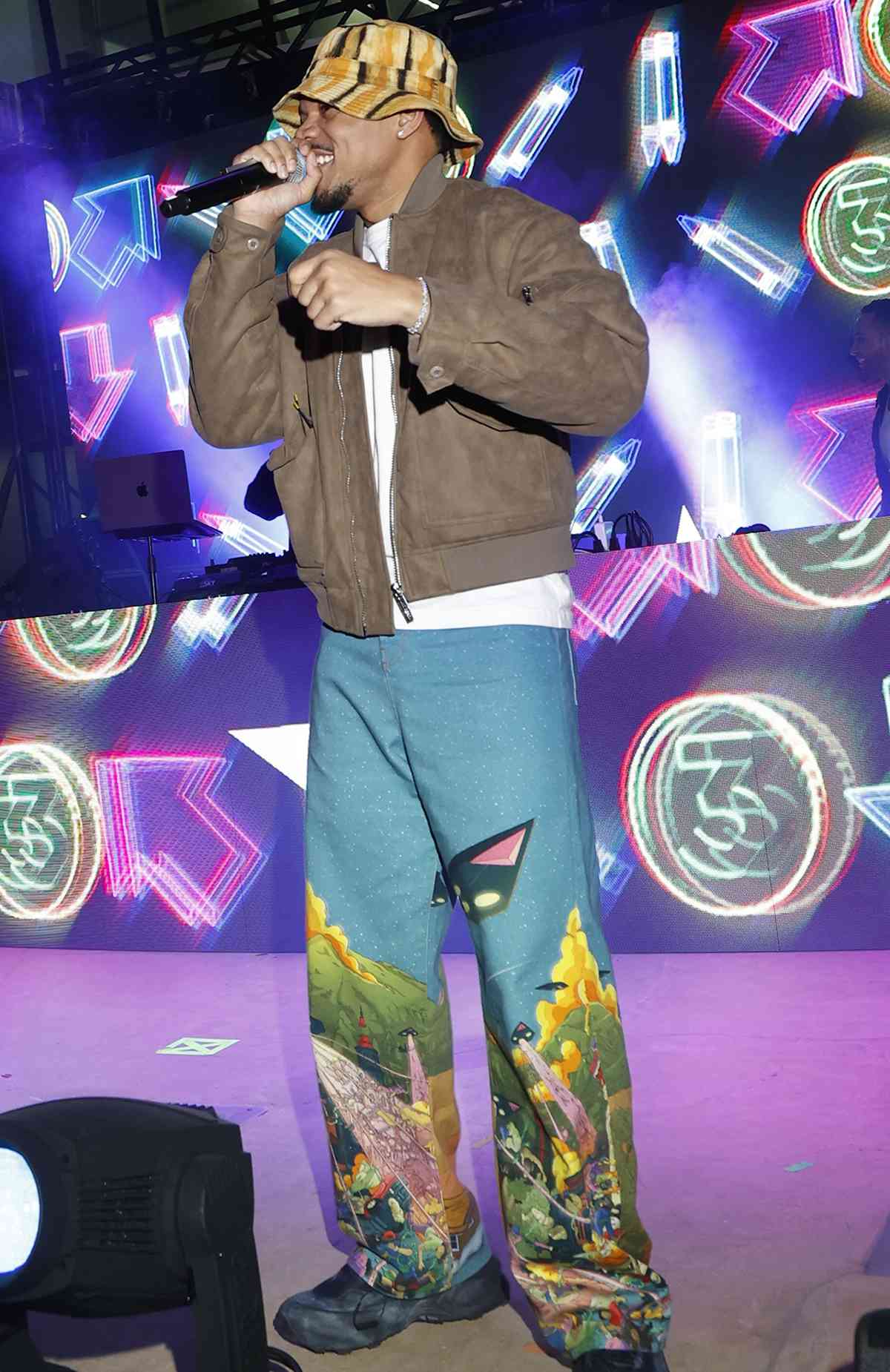 Chance the Rapper performs during Ocean Drive's annual 'Art of the Party' during Miami Art Week