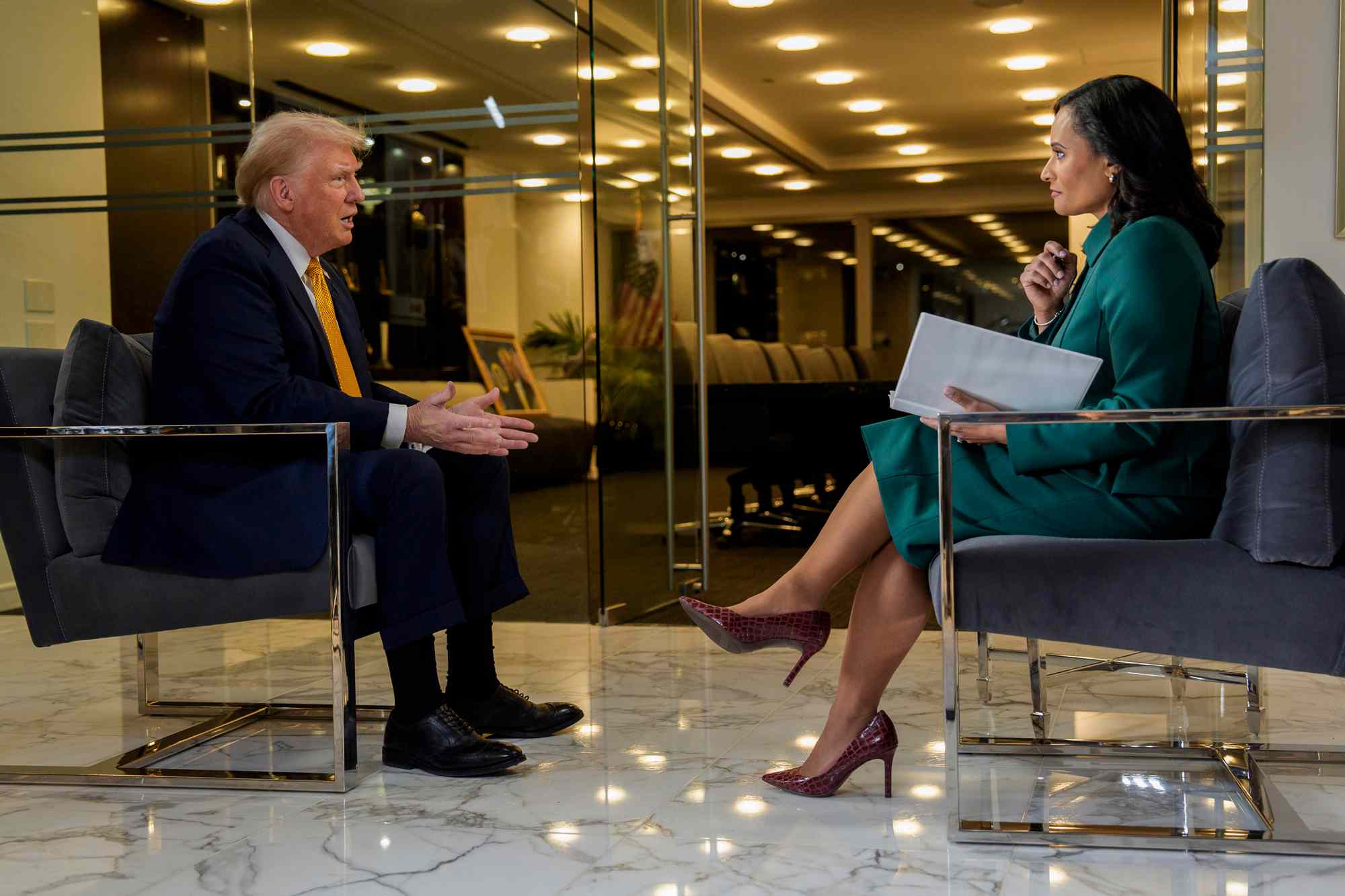 MEET THE PRESS, Moderator Kristen Welker Interviews President-Elect Donald Trump 