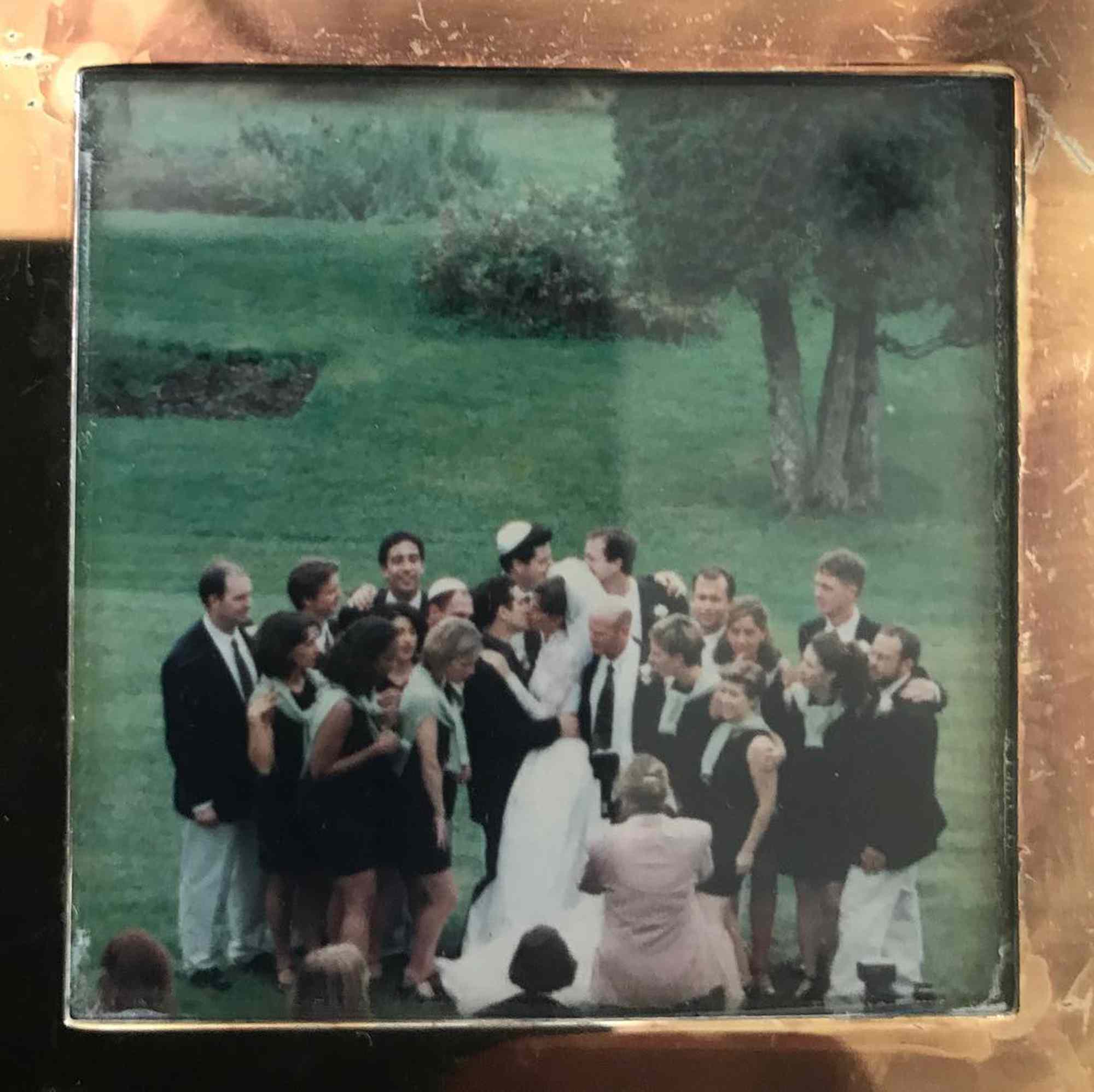 J.J. Abrams and Katie McGrath on their wedding day.