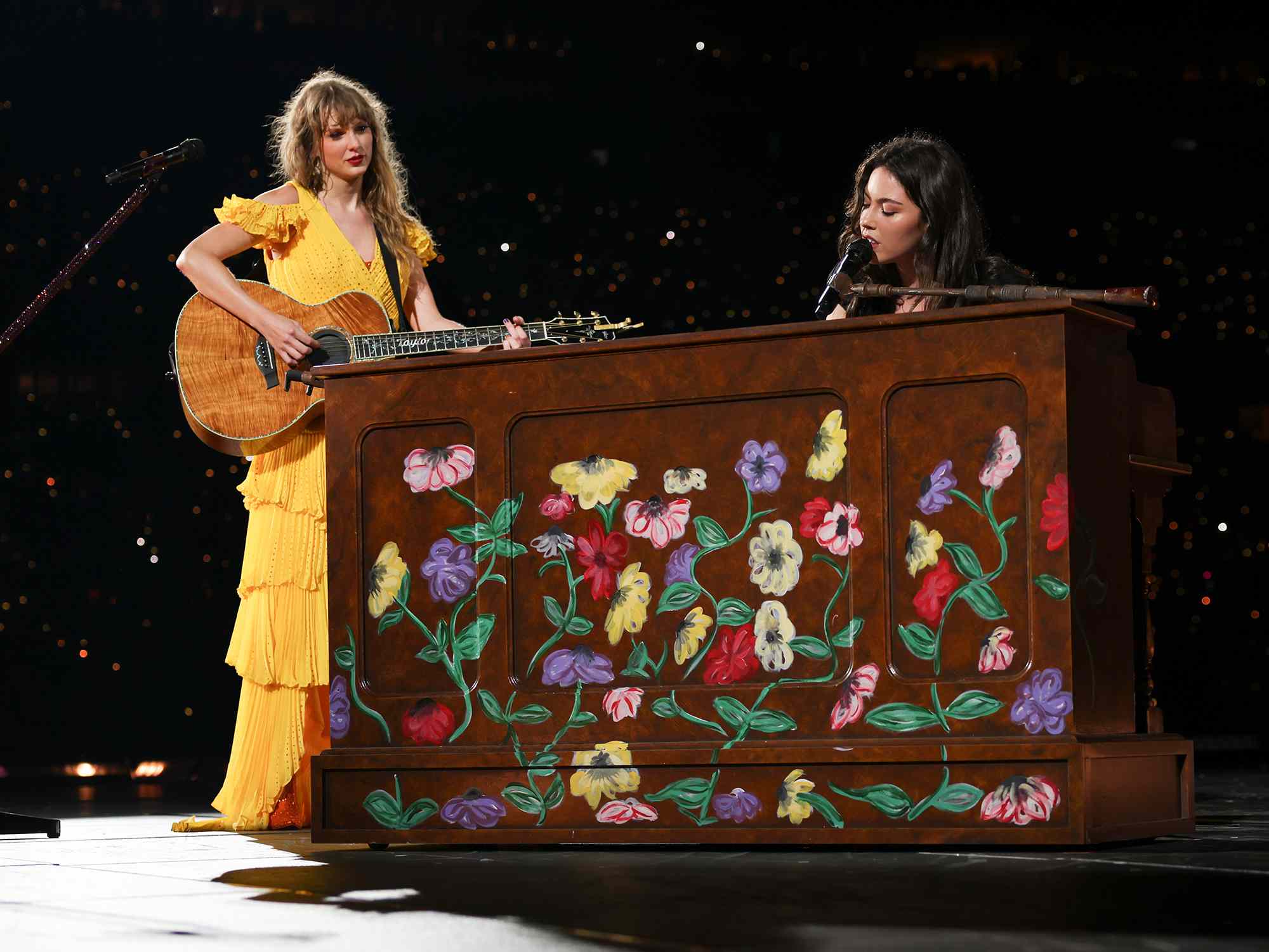 Taylor Swift and Gracie Abrams perform during the 'Taylor Swift: The Eras Tour'