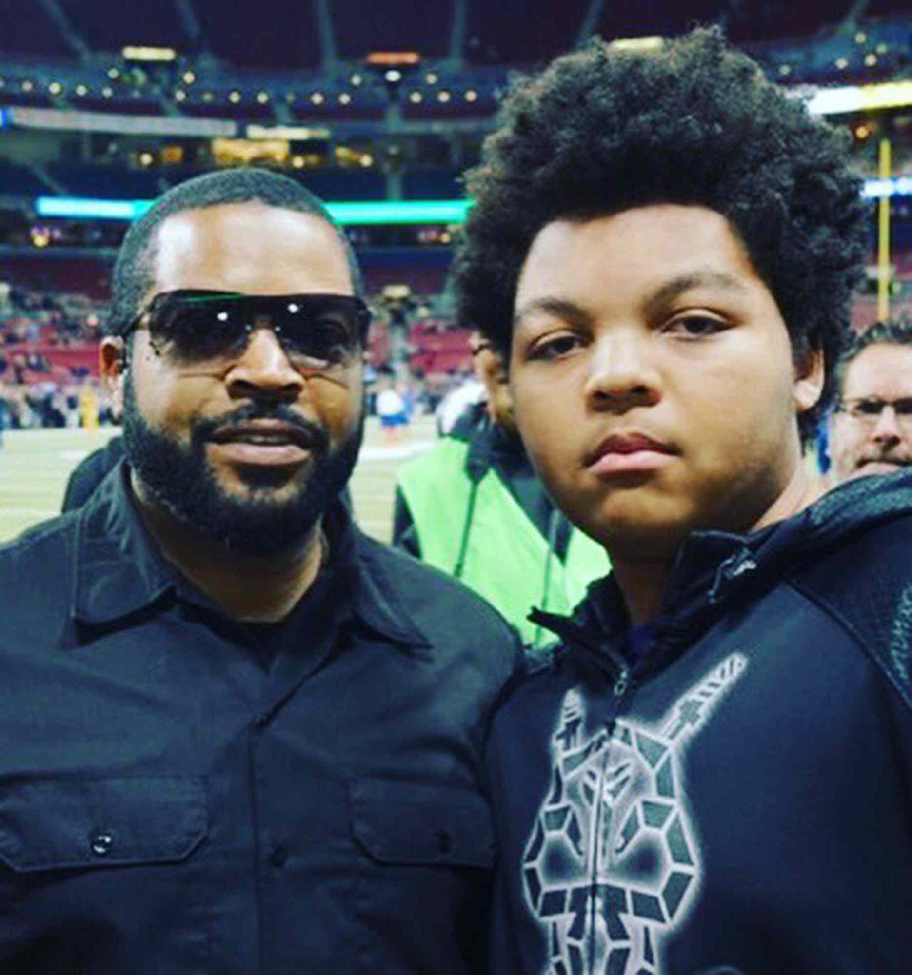 Ice Cube with his son Shareef