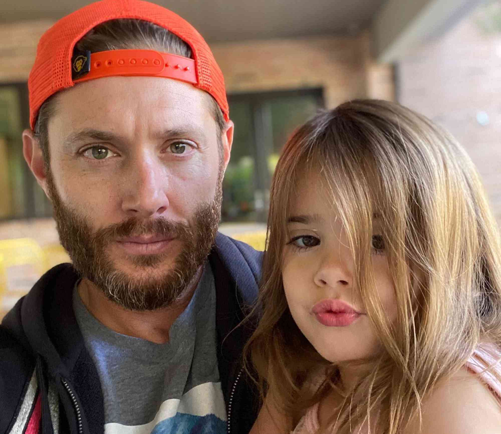 Jensen Ackles with his daughter