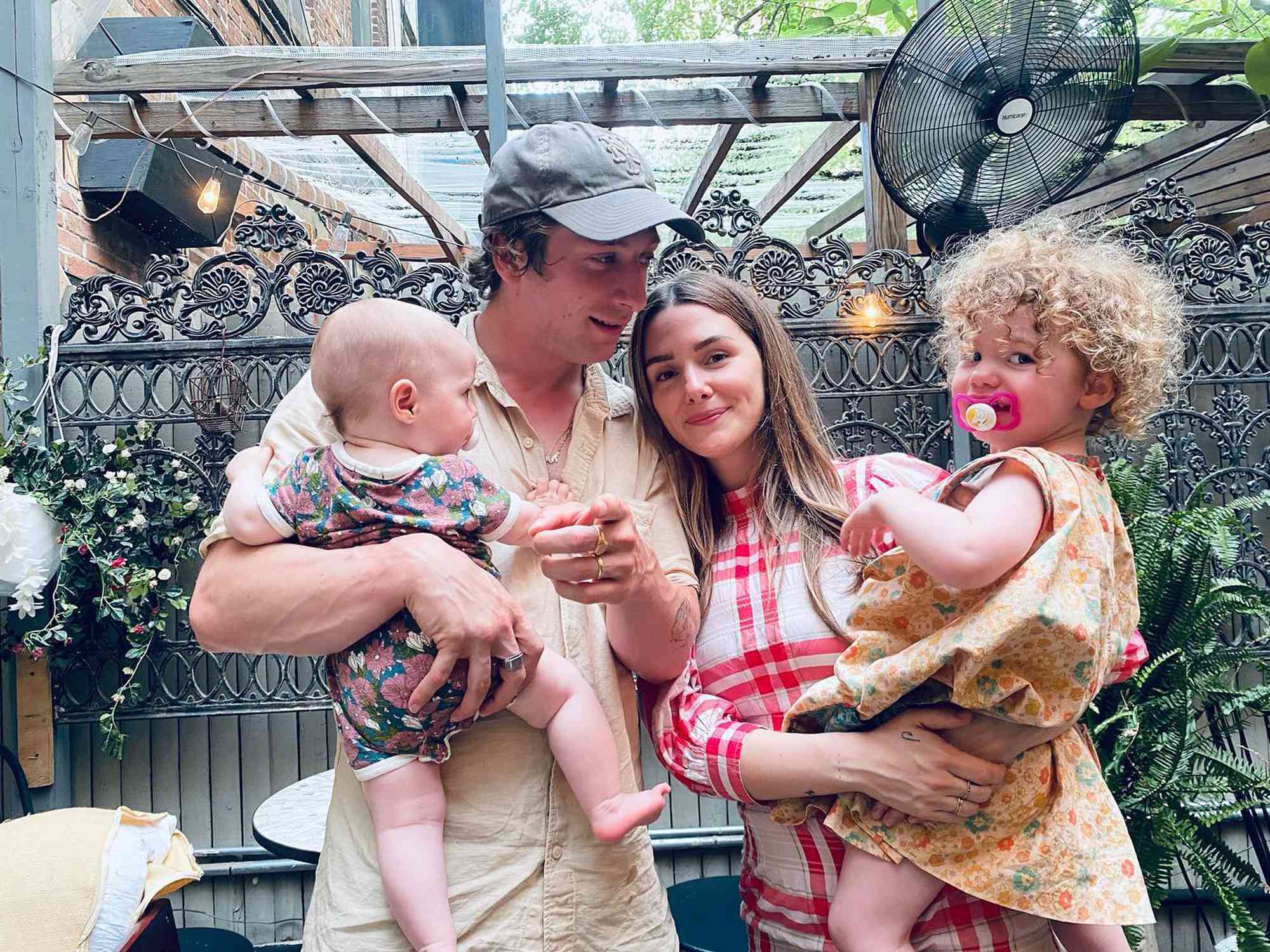 Jeremy Allen White and Addison Timlin with their kids, Ezer and Dolores White.