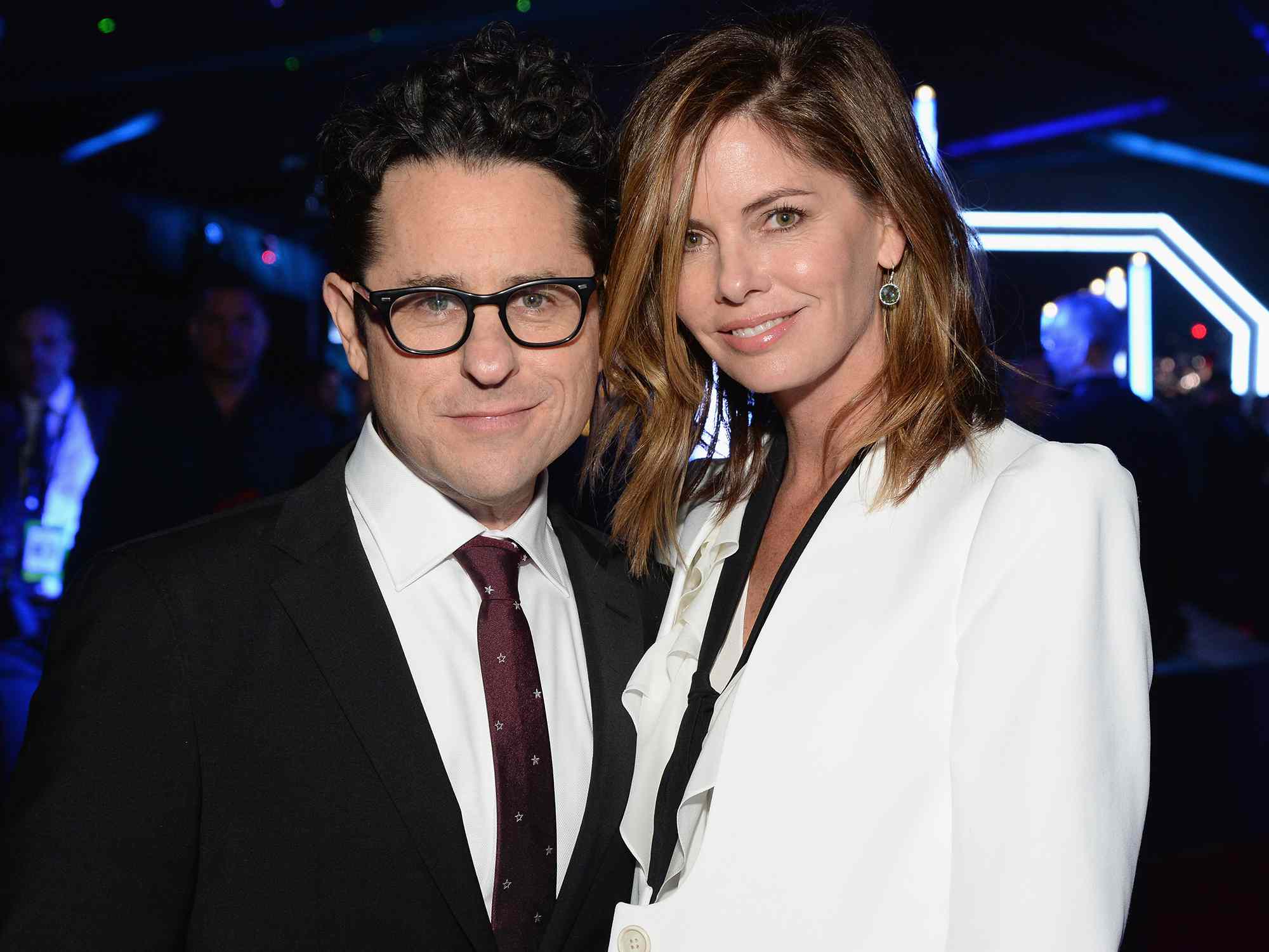 J.J. Abrams and Katie McGrath at the premiere of 'Star Wars: The Force Awakens' in 2015.