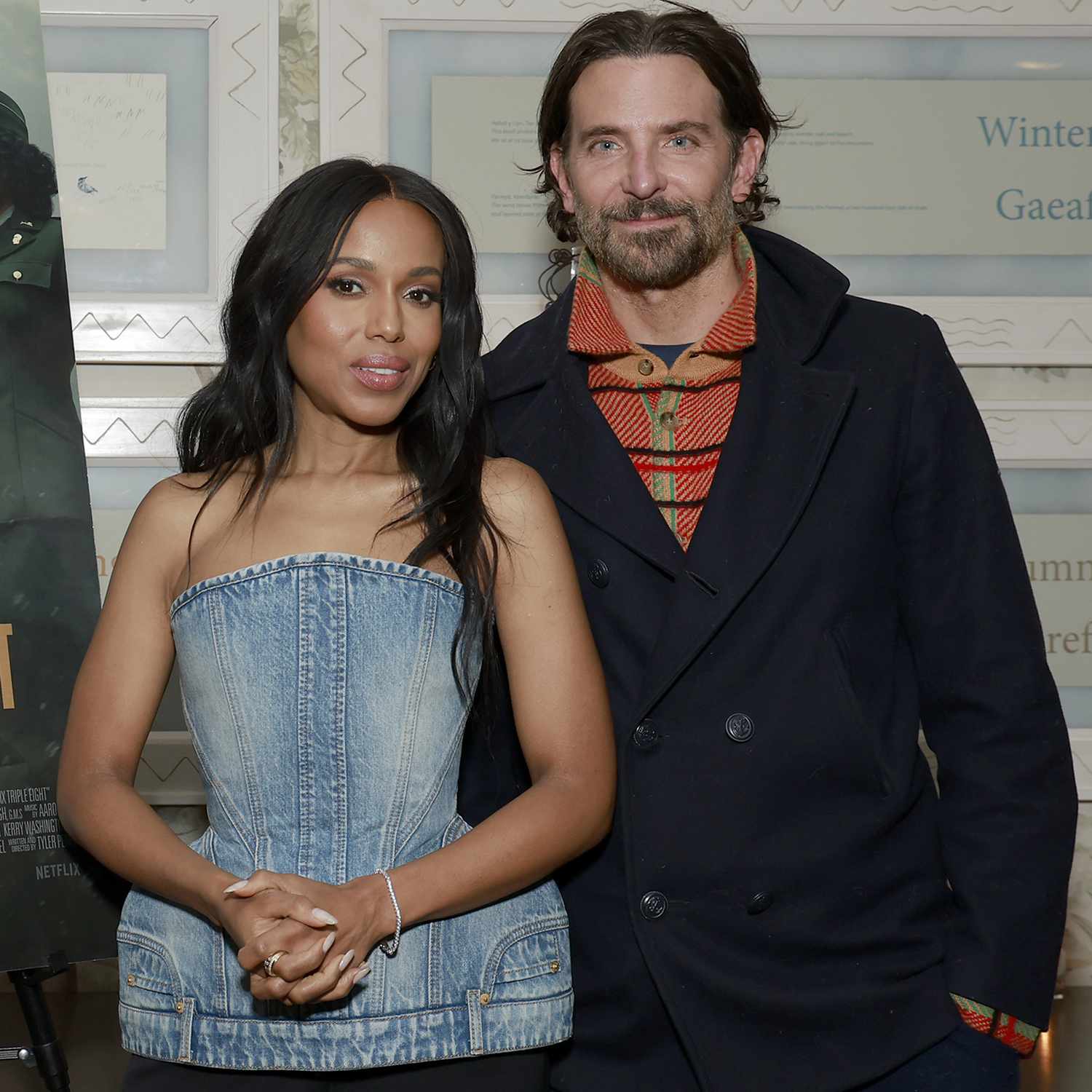 Kerry Washington and Bradley Cooper attend Netflix's The Six Triple Eight NYC Tastemaker Screening