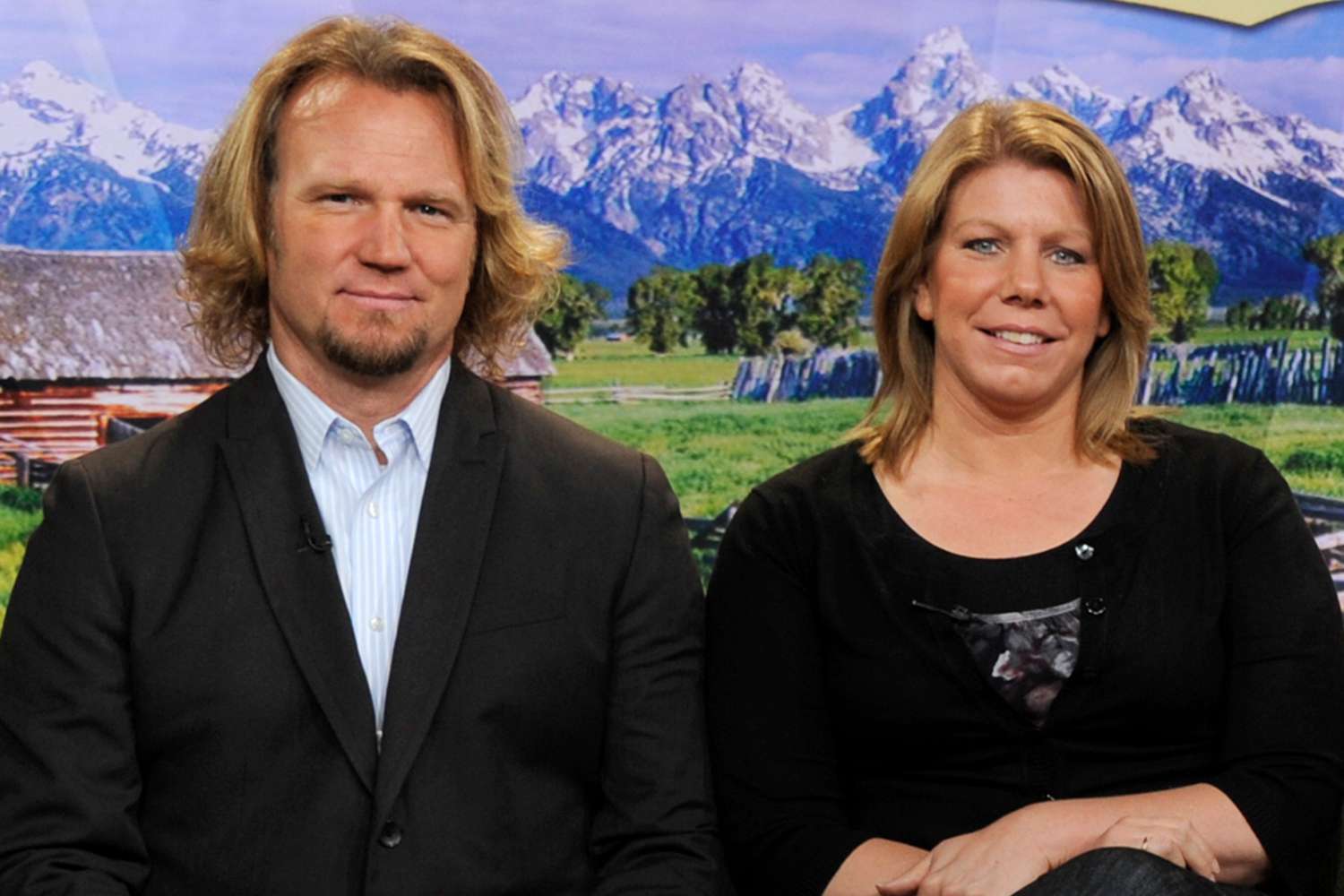 Kody Brown, joined by three of his four wives Meri, Janelle, and Christine (his 4th wife Robyn is too pregnant to travel), talks about their show "Sister Wives," .on GOOD MORNING AMERICA, 9/21/11, airing on the Disney General Entertainment Content via Getty Images Television Network. 