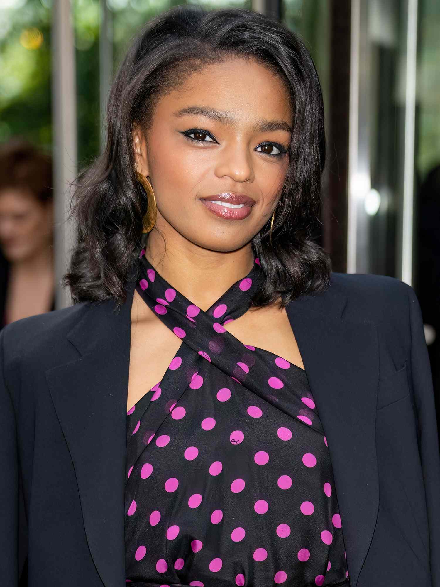 Selah Marley is seen arriving to the Carolina Herrera fashion show during New York Fashion Week on February 12, 2024.