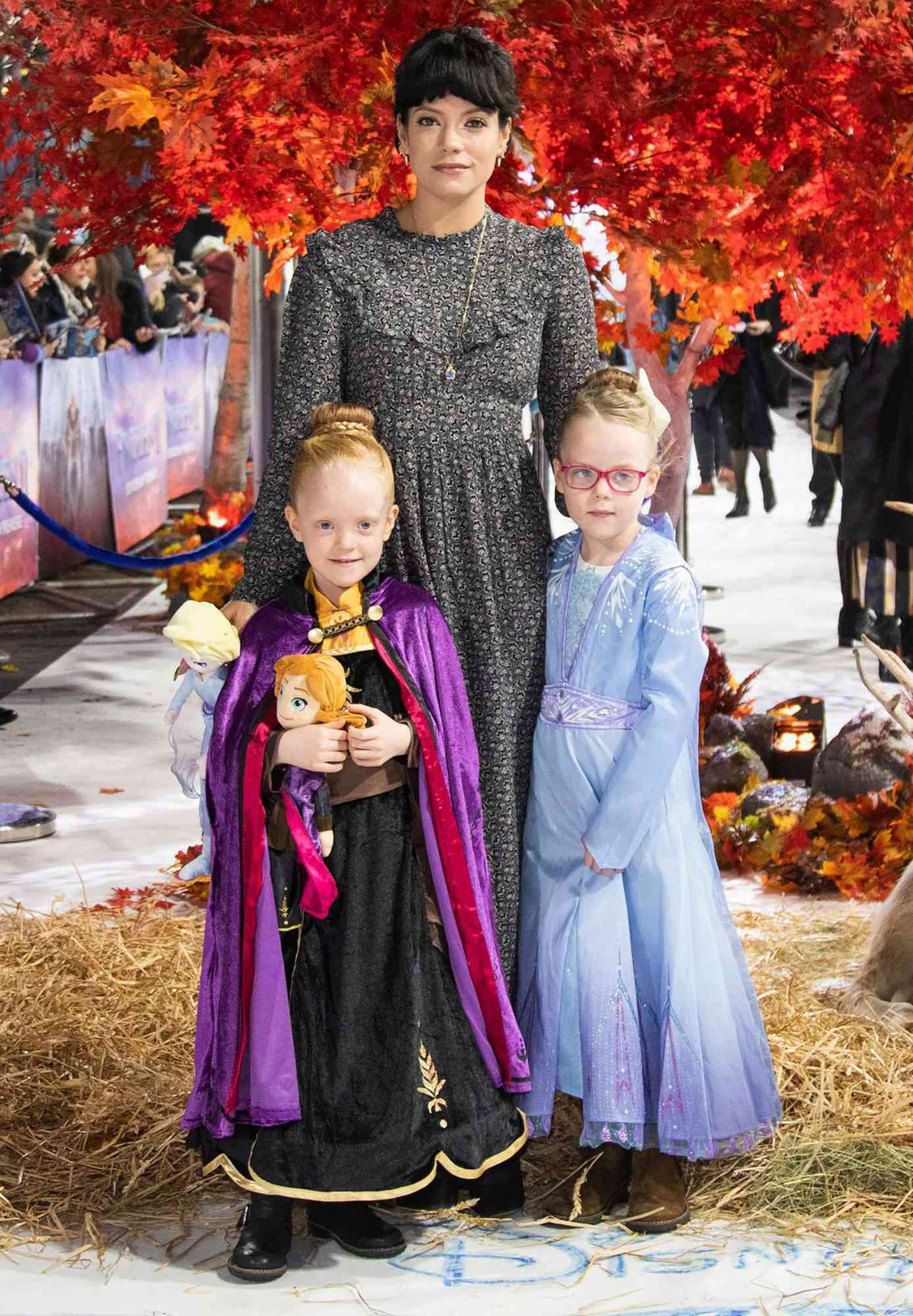 Lily Allen with children 'Frozen 2' film premiere, London, UK - 17 Nov 2019