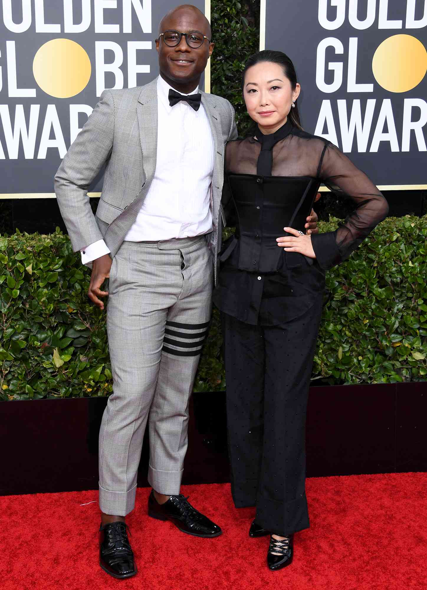 Barry Jenkins (L) and Lulu Wang