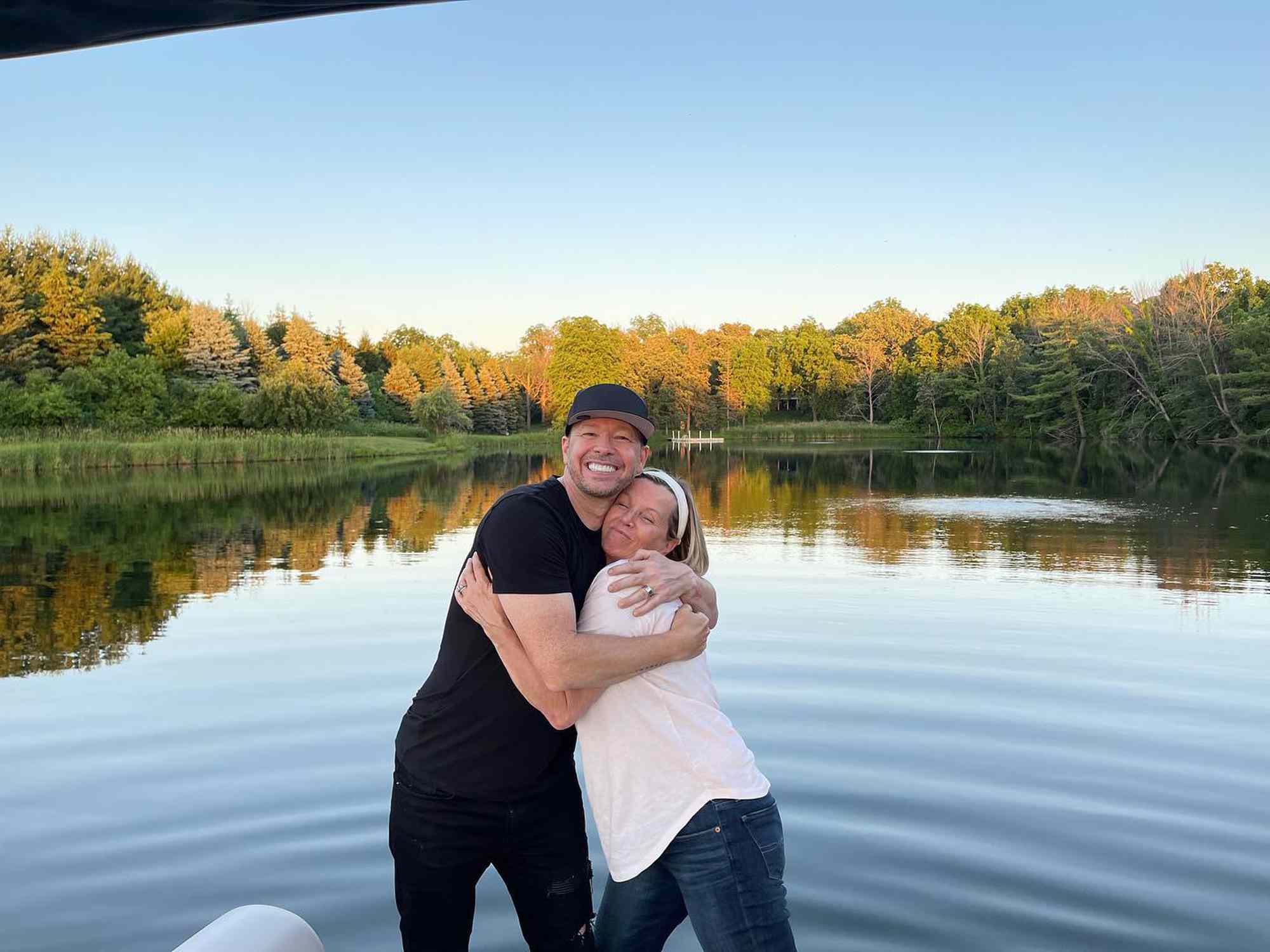 Donnie Wahlberg and his sister, Tracey.