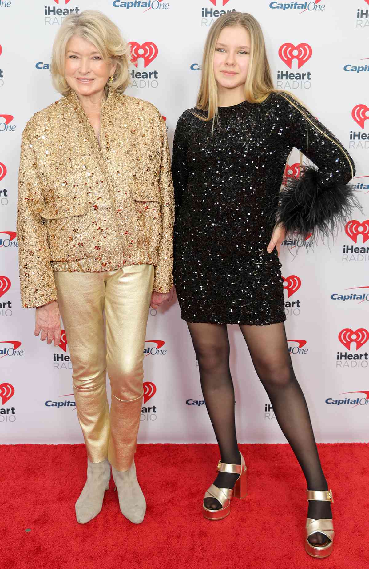 Martha Stewart and Jude Stewart attend iHeartRadio z100's Jingle Ball 2023