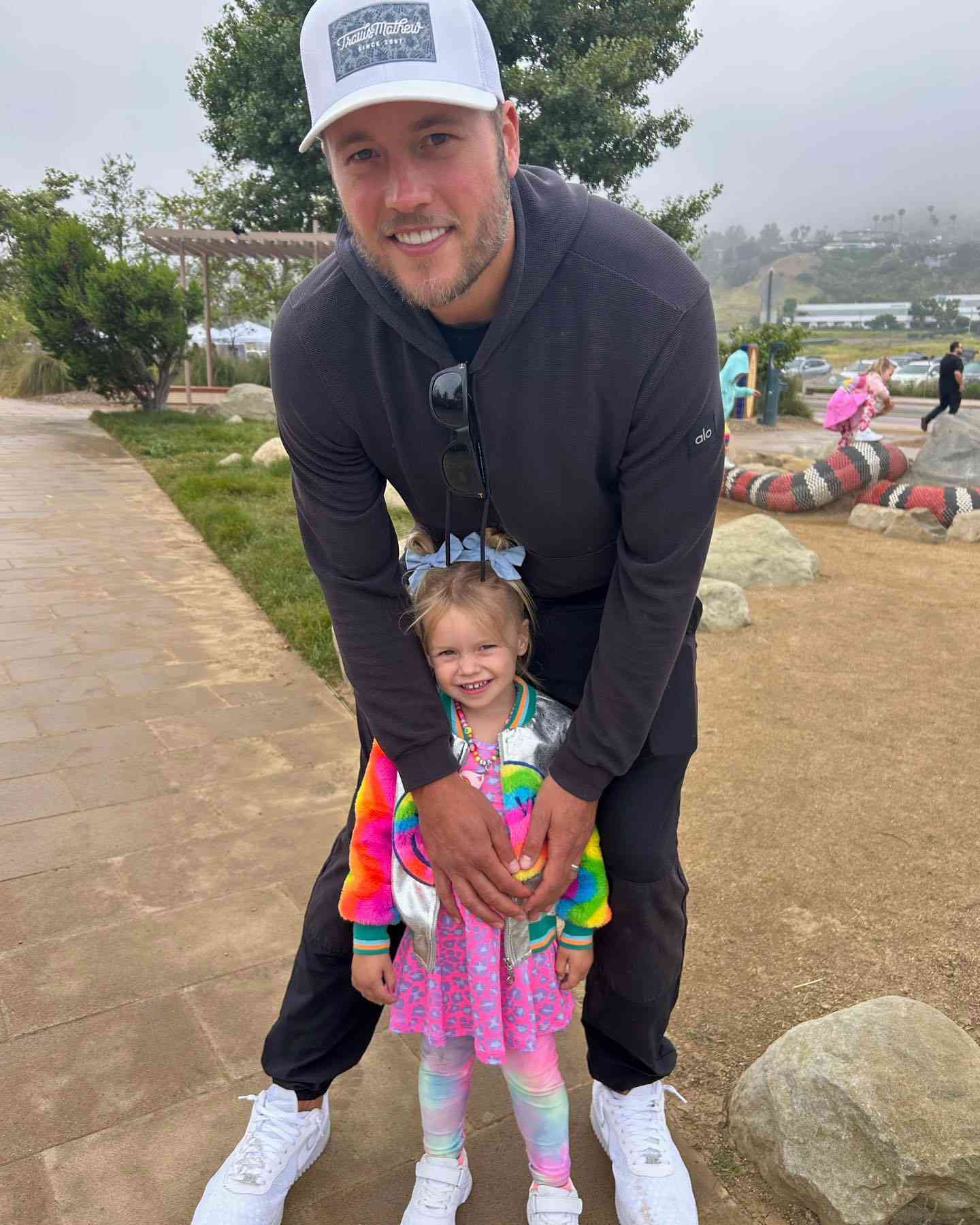 Matthew Stafford with daughter Tyler