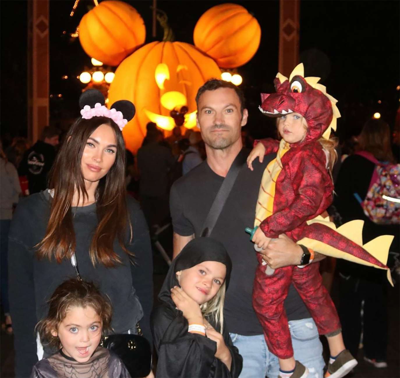 Megan Fox and family at Disneyland