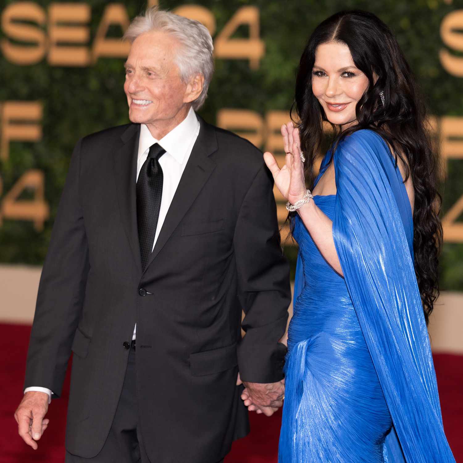 Michael Douglas and Catherine Zeta-Jones attend the Opening Ceremony of The Red Sea International Film Festival