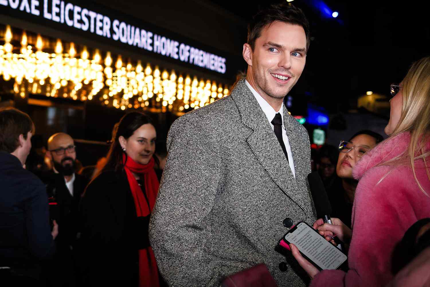 Nicholas Hoult attends the UK premiere of Nosferatu on Wednesday 4 December 2024 at ODEON LUXE