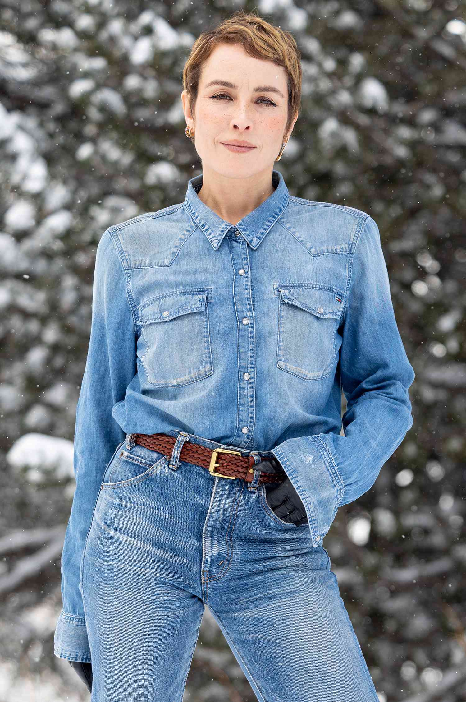 Noomi Rapace attends a Portrait Session during Day Seven Of the Les Arcs Film Festival 