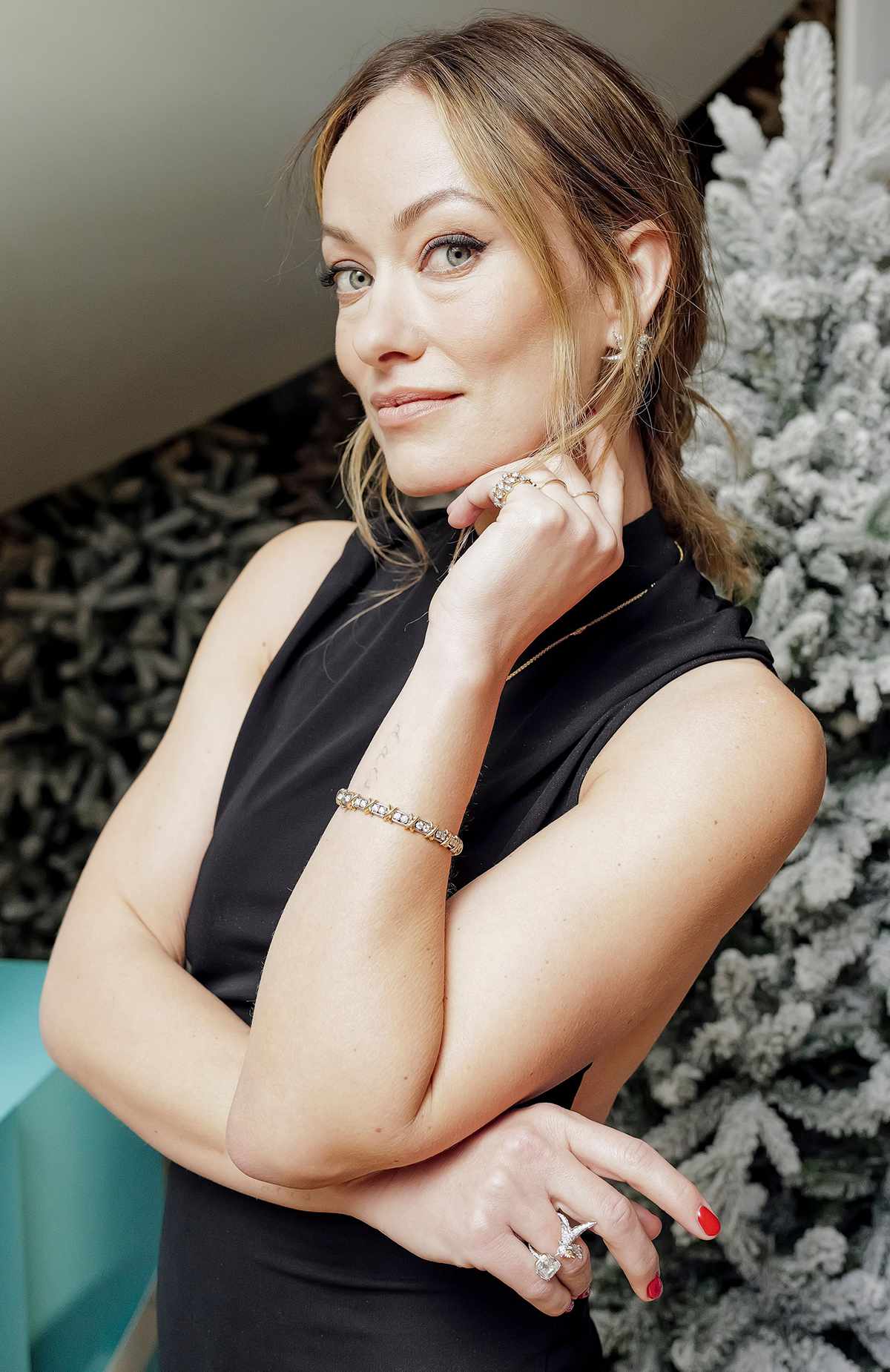 Olivia Wilde attends Tiffany & Co. Celebrates the Holiday Season at The Landmark