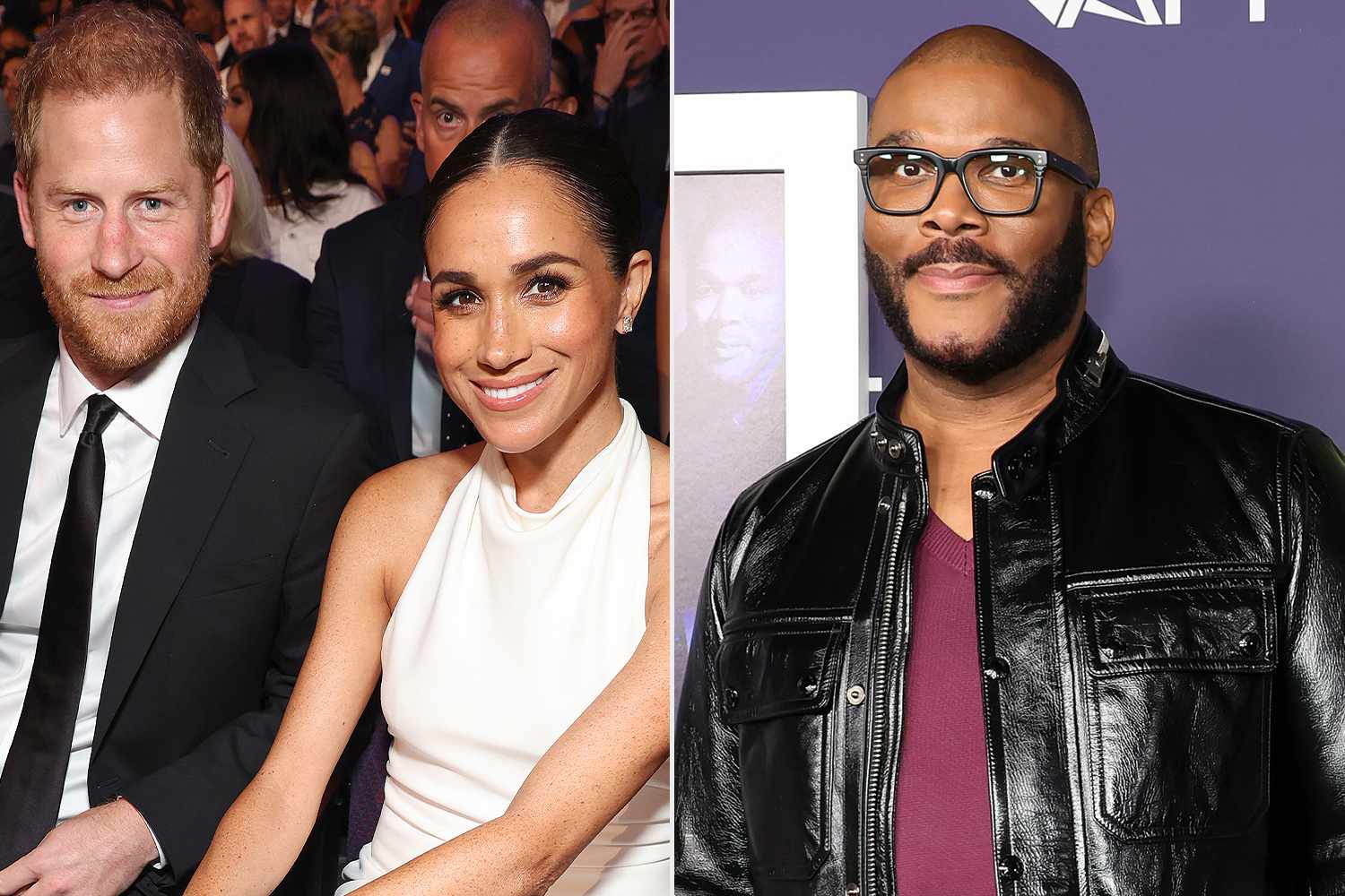 Prince Harry and Meghan Markle; Tyler Perry