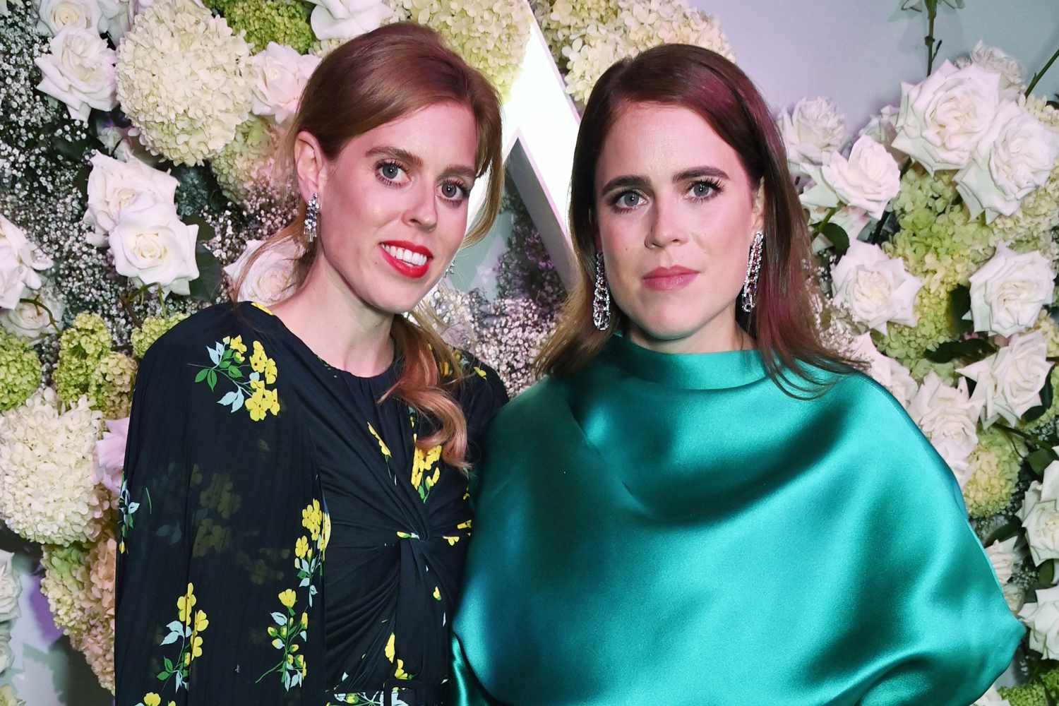 Princess Beatrice of York and Princess Eugenie of York attend the officially party celebrating Vogue World: London 2023 at George Mayfair on September 14, 2023 in London, England.